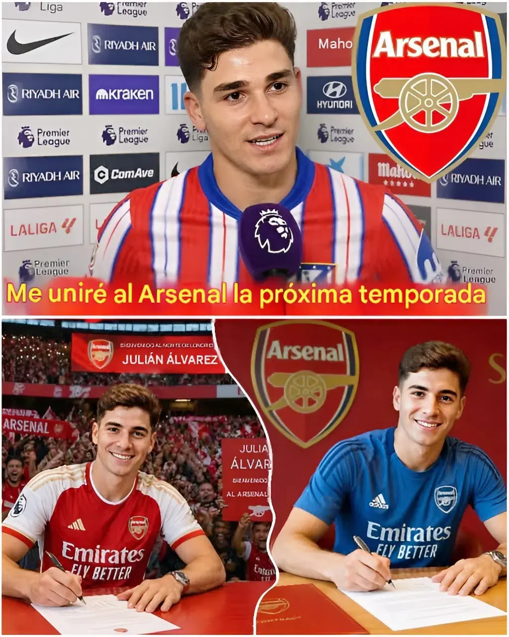 Cover Image for 🚨 BOMBAZO: “Ficharé por el Arsenal la próxima temporada, pero eso no evitará que los humille la semana que viene”.