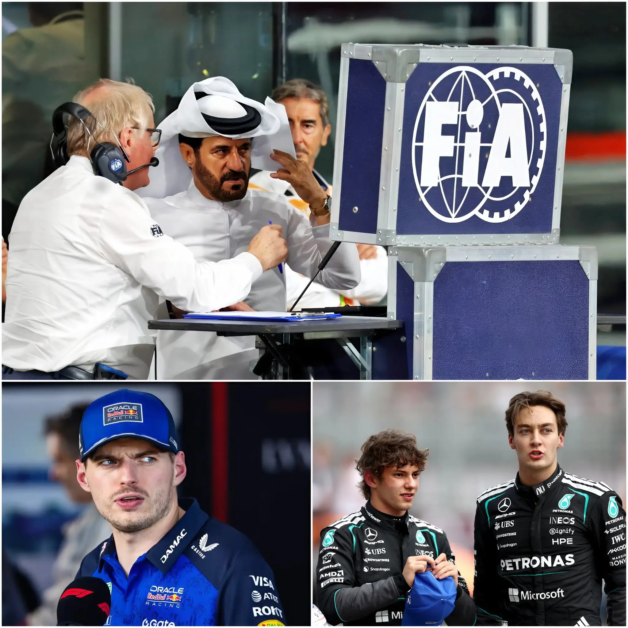 Cover Image for 🚨BREAKING F1 NEWS: “THIS IS TRULY AN INSULT TO F1, AND WE WILL NOT FORGIVE THIS!..” The president of the FIA has shocked everyone by breaking his silence and announcing that an official investigation has been requested into the Mercedes team after Max Verstappen