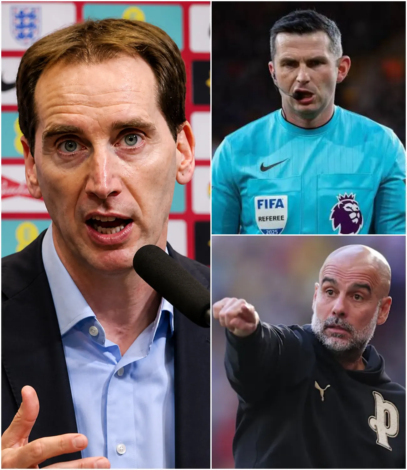 Cover Image for SHOCKING NEWS IN THE PREMIER LEAGUE: THE FA HAS MADE A SHOCKING DECISION TO PUNISH 4 REFEREES – INCLUDING ANDY MADLEY – AFTER THE 3-3 DRAW BETWEEN MAN CITY AND EVERTON DUE TO THE BIGGEST MATCH-FIXING SCANDAL IN HISTORY!