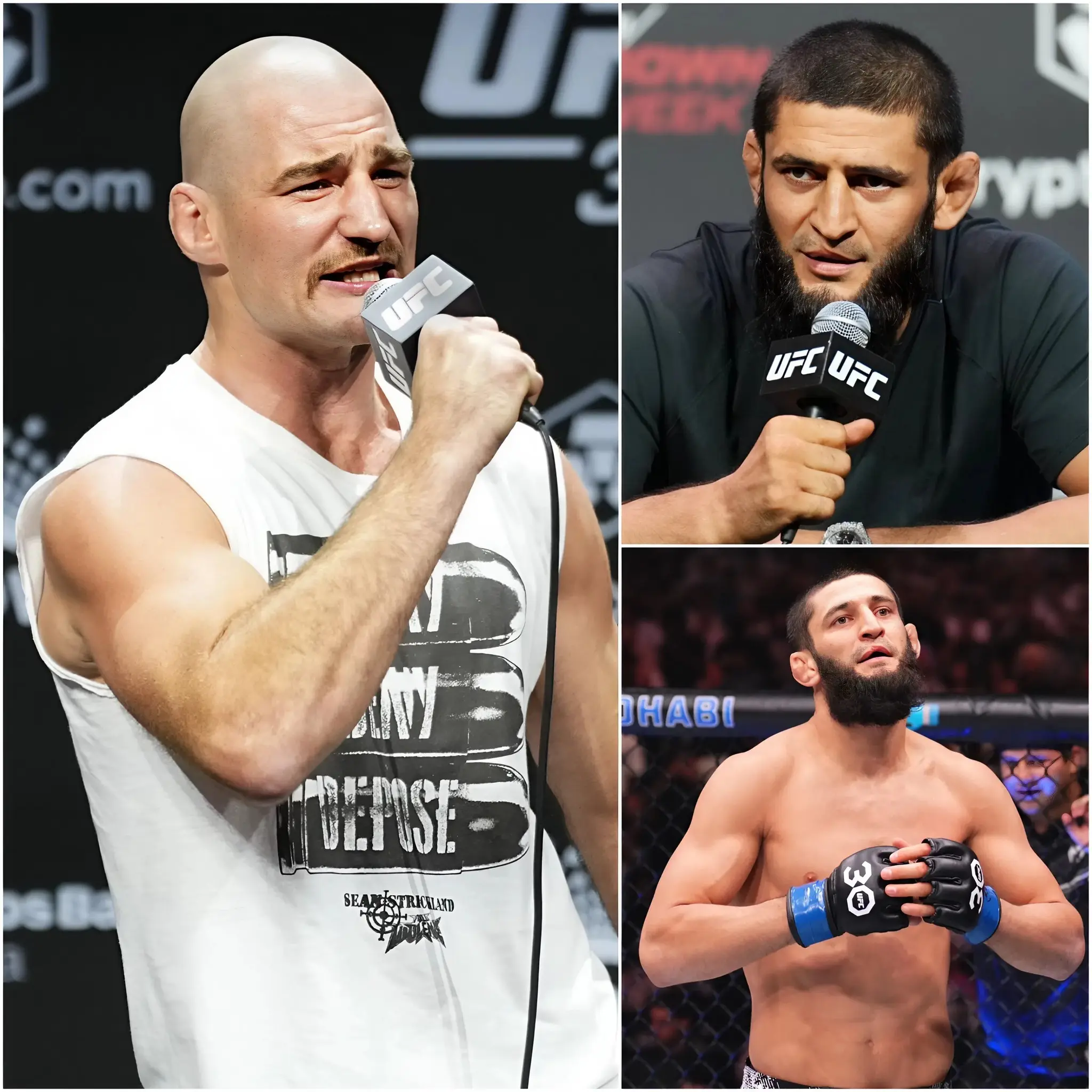 Cover Image for 🔴“¡GANÓ SOLO POR SUERTE!” — Sean Strickland desestimó públicamente las recientes victorias de Khamzat Chimaev como mera suerte antes de UFC 328, causando conmoción en la comunidad de MMA y generando una intensa división. Pero lo que nadie esperaba era que, minutos después, Khamzat Chimaev no se quedara callado…