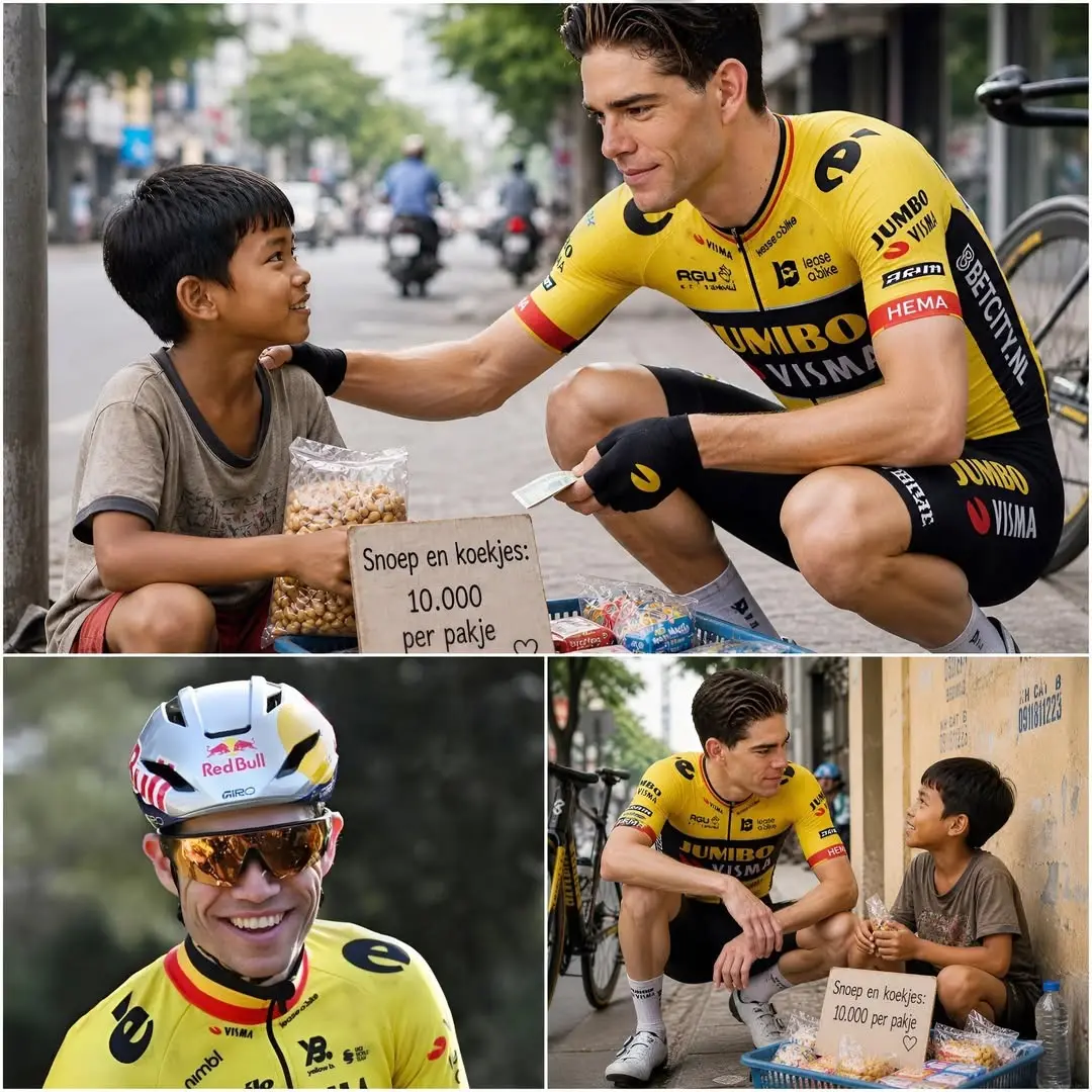 Cover Image for ✨🚴 “Herentals viert niet alleen wielrennen — we delen ook menselijkheid. Een jongen had een moment nodig, en ik kon niet wegkijken.” — Wout van Aert