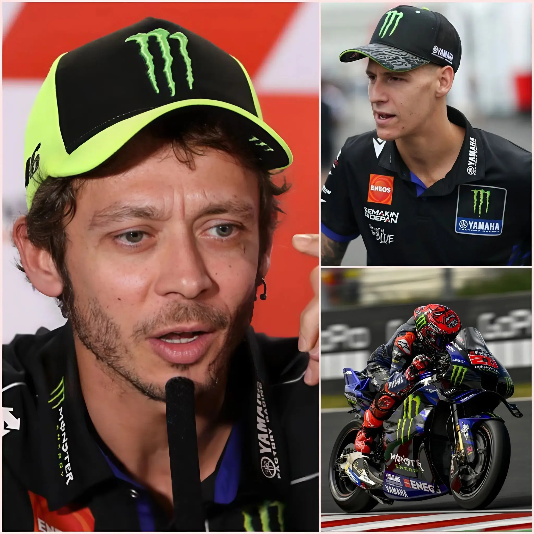 Cover Image for 🚨« IL NE POURRA RIEN FAIRE » – Valentino Rossi choque avec son évaluation sans détour de l’avenir de Fabio Quartararo après la tourmente chez Yamaha 👇👇 Fini les discours de défense habituels ; cette fois, Rossi a choisi de parler franchement, surprenant les fans.