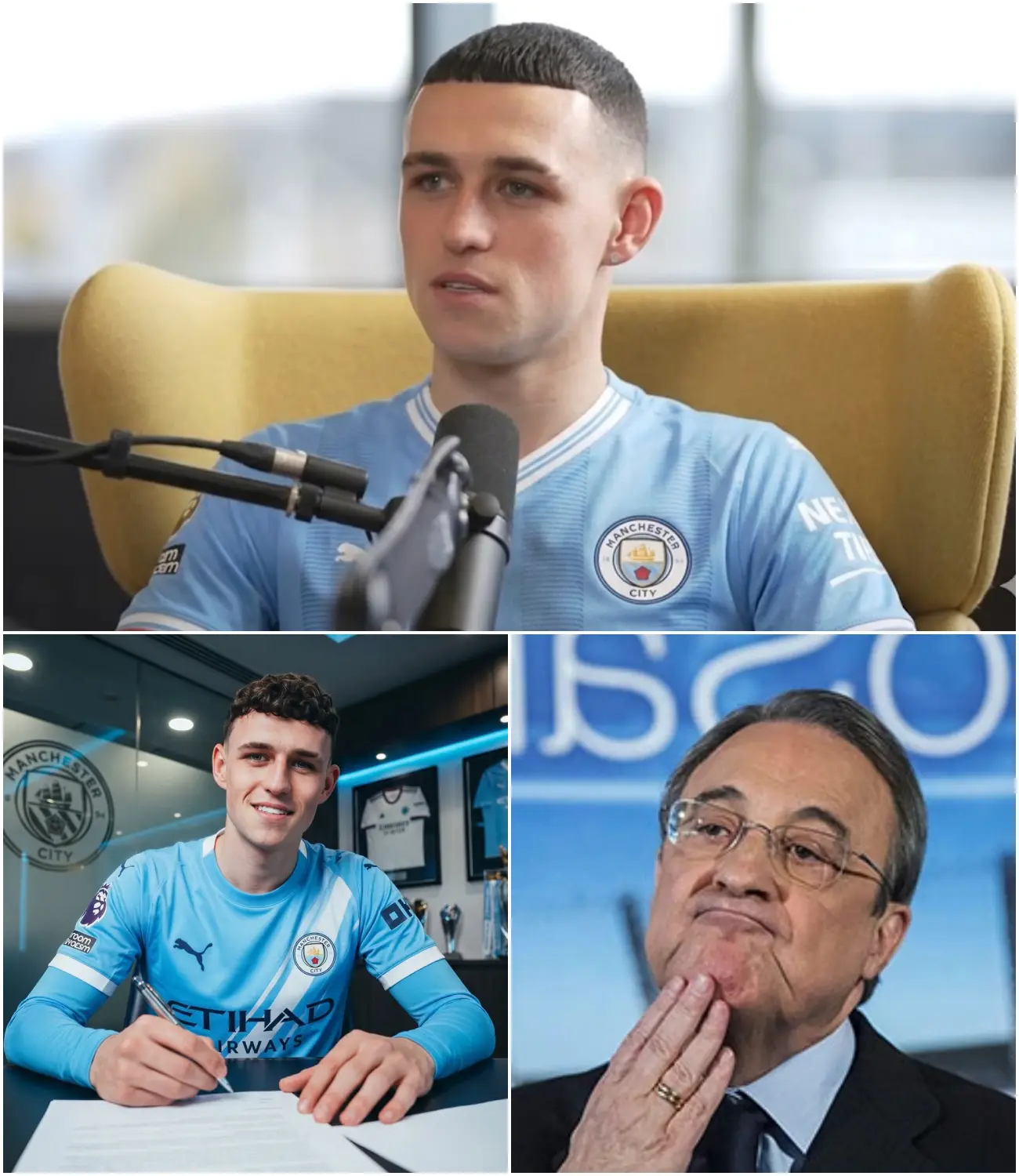 Cover Image for 🚨 “MY HEART ALWAYS BELONGS TO MAN CITY” – PHIL FODEN REJECTS €200 MILLION OFFER FROM REAL MADRID! Despite receiving a blockbuster offer worth €200 million with a host of extremely attractive terms from Real Madrid, Phil Foden resolutely refused.