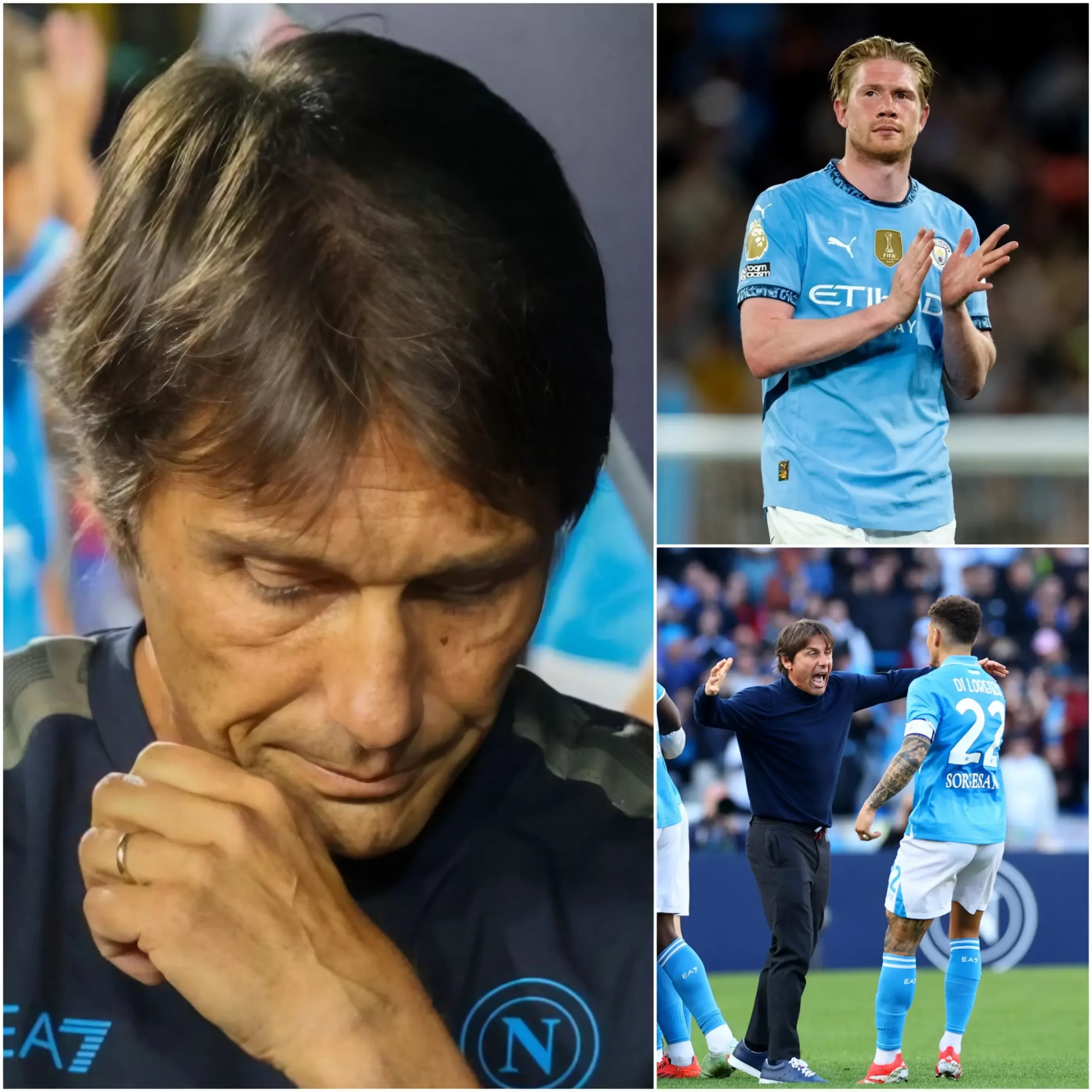 Cover Image for 🚨 BREAKING: Una separazione che potrebbe cambiare il destino dell’intera squadra! 💔😢 L’allenatore Antonio Conte ha appena annunciato i contratti della squadra: ben 5 pilastri lasceranno il Napoli a fine stagione, chiudendo un’annata che non è stata all’altezza delle aspettative.