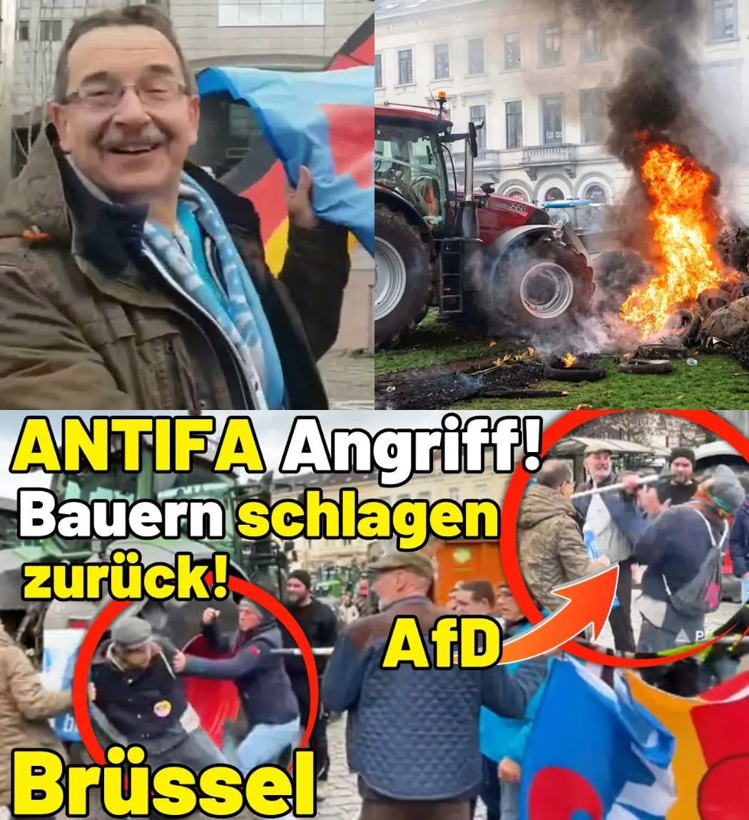 Cover Image for ANTIFA greift AfD-Bauern an 😱 Landwirte schlagen zurück – Eskalation bei Bauernprotest in Brüssel! 🔥