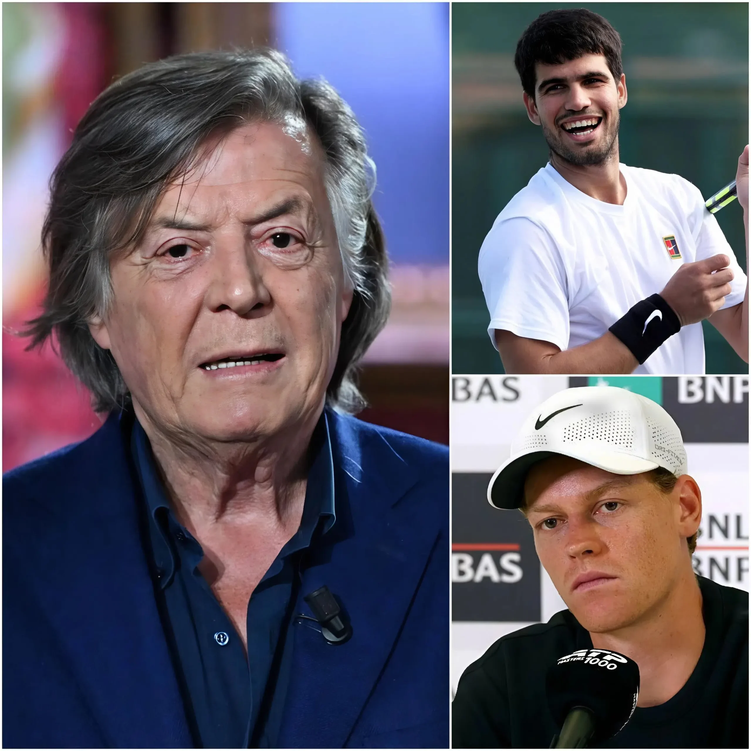 Cover Image for 🚨 “FRACASARÁ CUANDO REGRESE ALCARAZ”.- La leyenda del tenis italiano Adriano Panatta acaba de sacudir al mundo del tenis con una declaración sumamente controvertida sobre Jannik Sinner y Carlos Alcaraz.