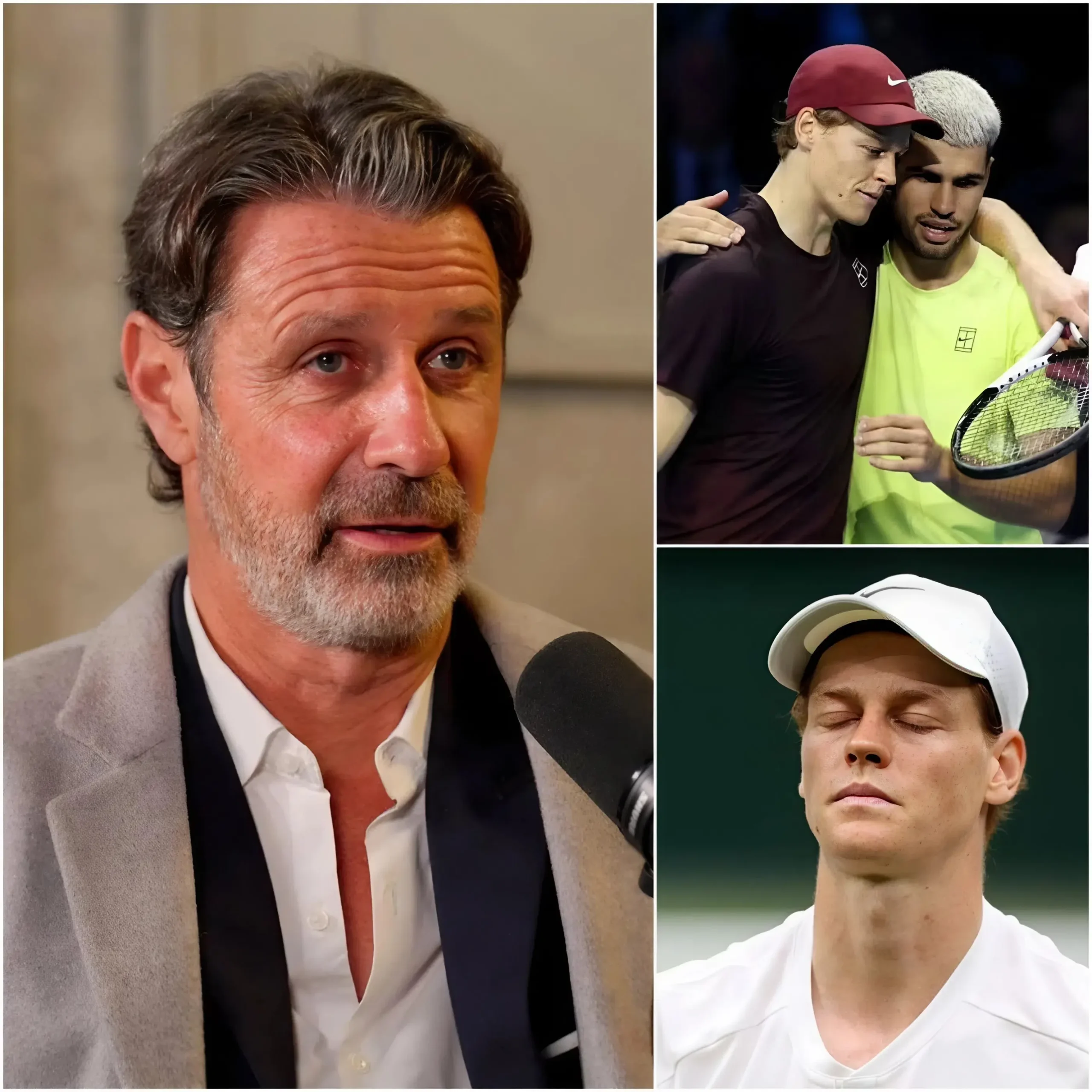 Cover Image for 🚨«PODRÍA DESPLOMARSE AL INSTANTE» — Patrick Mouratoglou acaba de ofrecer un análisis que ha desatado una tormenta de debates en la comunidad tenística, y lo hace en un momento en el que Jannik Sinner domina el circuito ATP como una máquina imparable.