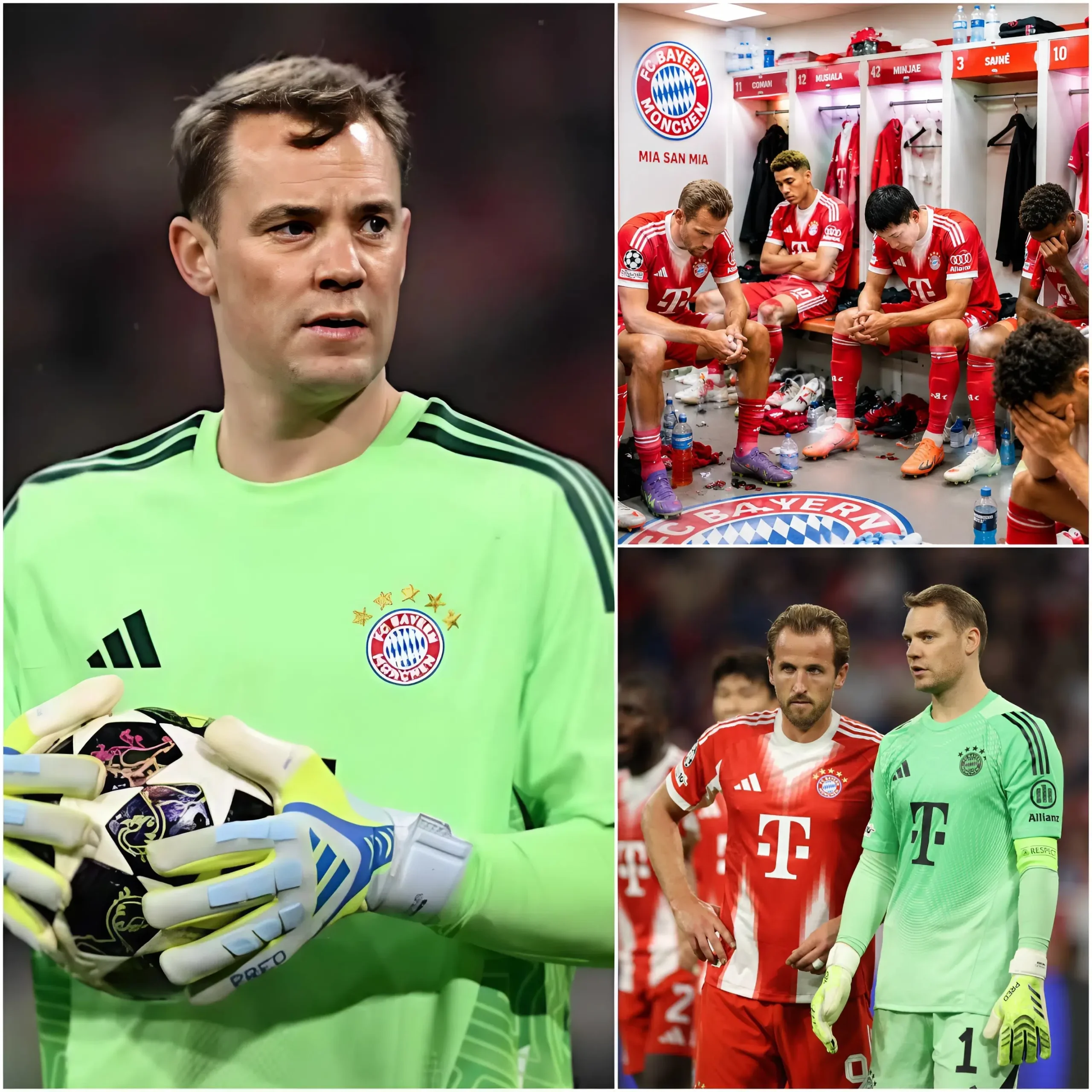Cover Image for 🔥 Nach der Niederlage gegen PSG herrscht beim FC Bayern München offenbar Chaos intern. Private Nachrichten von Kapitän Manuel Neuer wurden geleakt und offenbaren Spannungen in der Kabine.