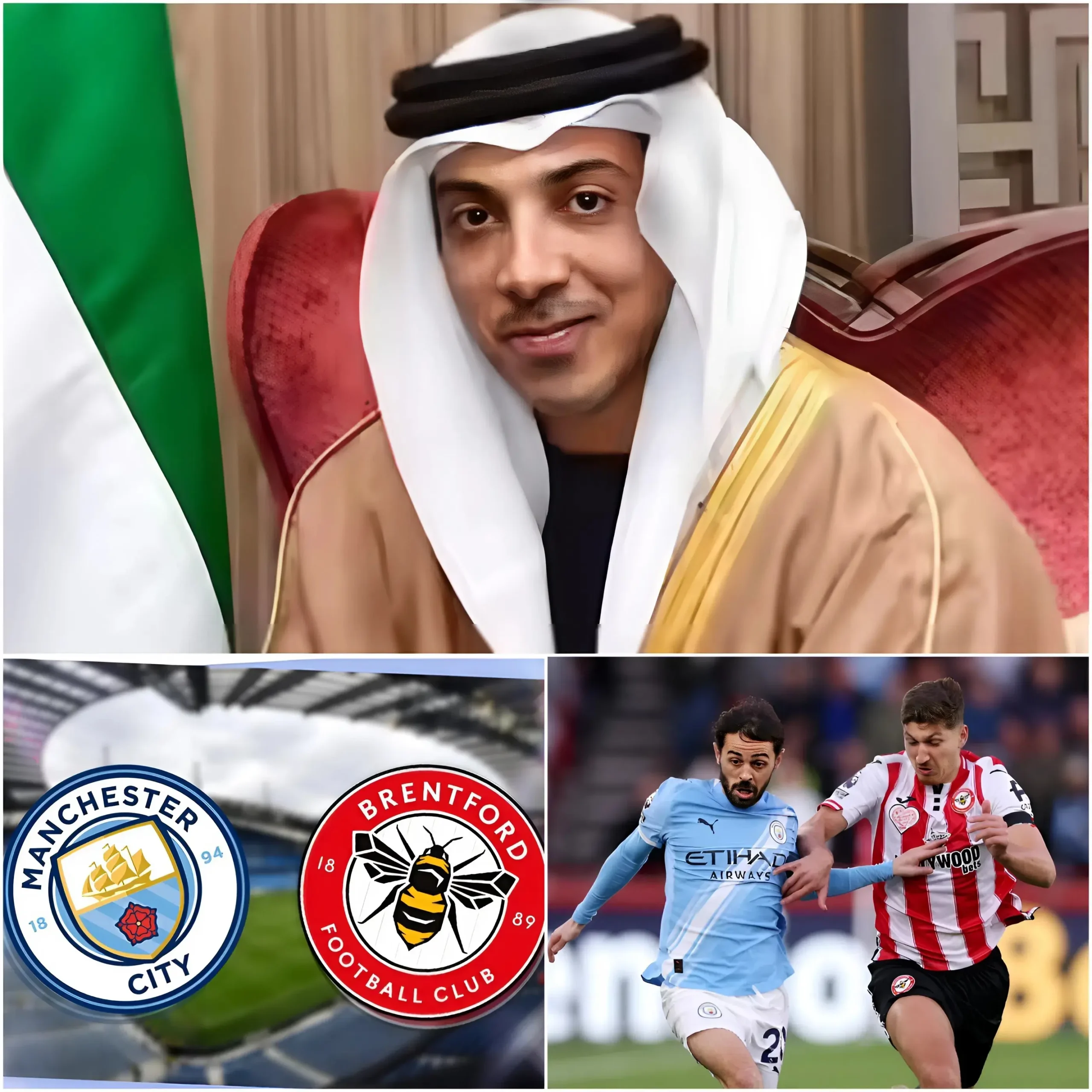 Cover Image for 💙 GOOD NEWS FOR MANCHESTER CITY FANS: Owner Sheikh Mansour has decided to sell tickets for just £5 to underprivileged fans for the upcoming match against Brentford FC.