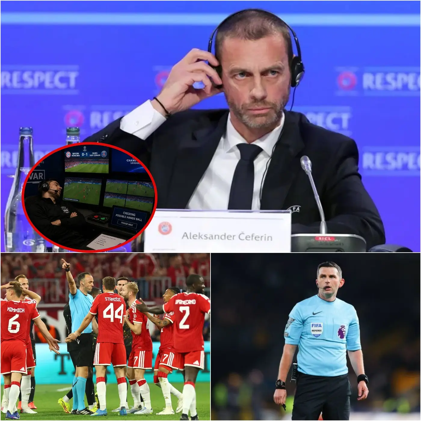 Cover Image for 🚨 EILMELDUNG – VOR 5 MINUTEN: Die massive Kritikwelle nach dem Champions-League-Halbfinal-Rückspiel zwischen PSG und Bayern München hat die UEFA dazu veranlasst, eine offizielle Untersuchung gegen das VAR-Team im VAR Operations Center (VOR) in Nyon, Schweiz, einzuleiten.