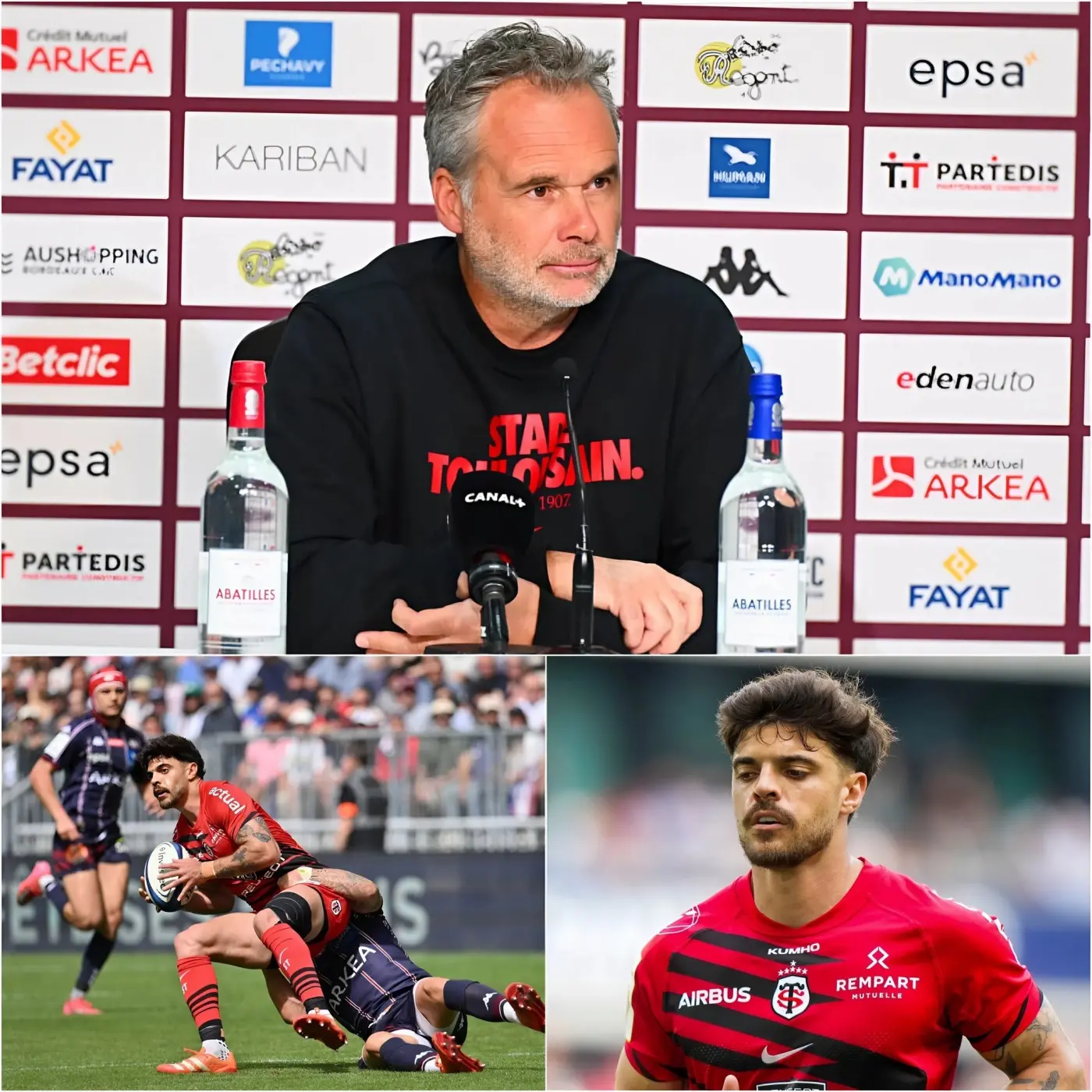 Cover Image for 🔴 l’entraîneur principal du Stade Toulousain, Ugo Mola, a brisé le silence avec une déclaration forte pour défendre Romain Ntamack :« Ce qui lui arrive est un crime contre le rugby — une trahison flagrante de tout ce que ce sport représente.
