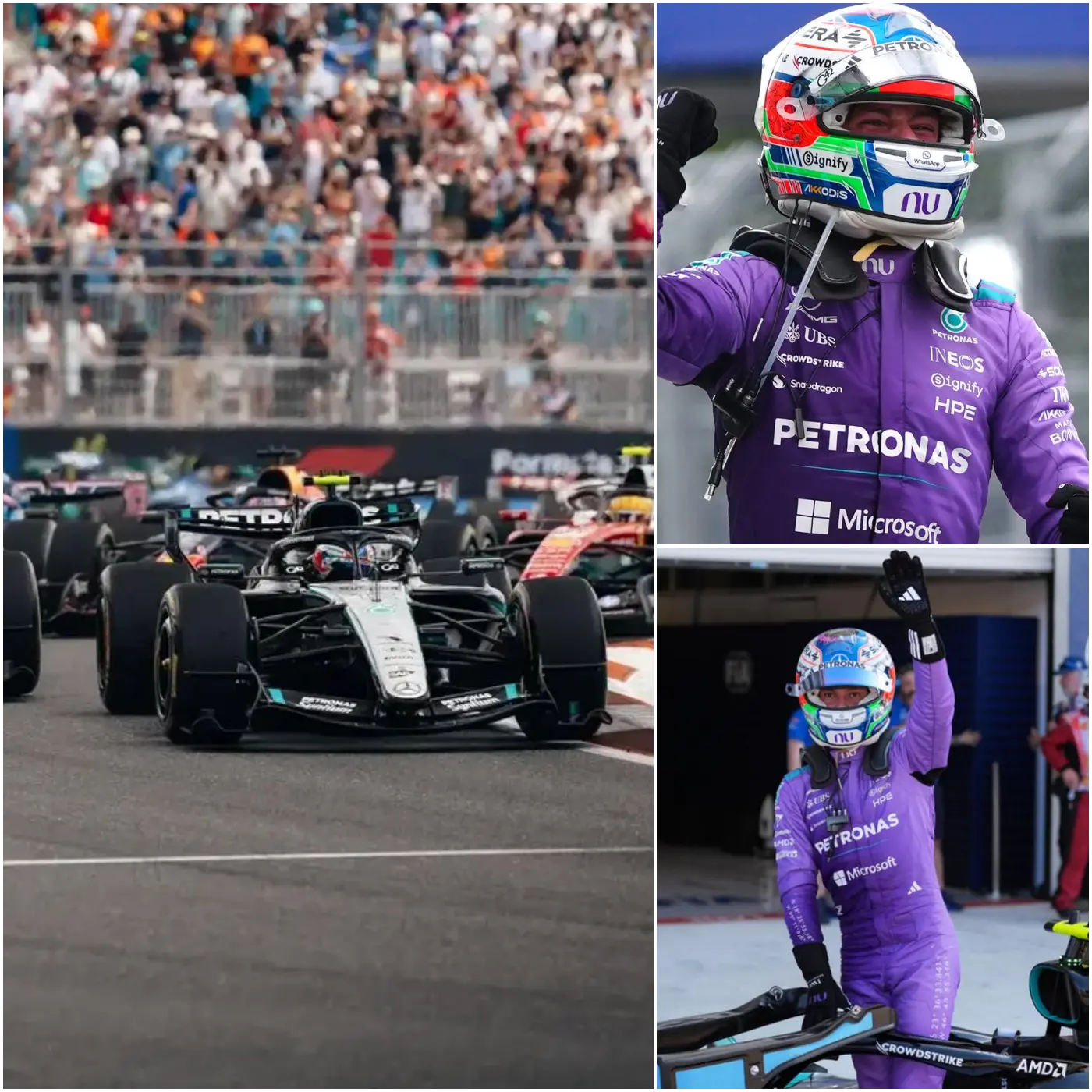 Cover Image for 🚨 UNA COMPLETA SORPRESA AL GRAN PREMIO DI MIAMI: Kimi Antonelli ha fatto scattare tutti gli allarmi durante la gara dopo aver conquistato uno spettacolare primo posto e aver registrato il giro più veloce della corsa, lasciando il pubblico completamente senza parole.
