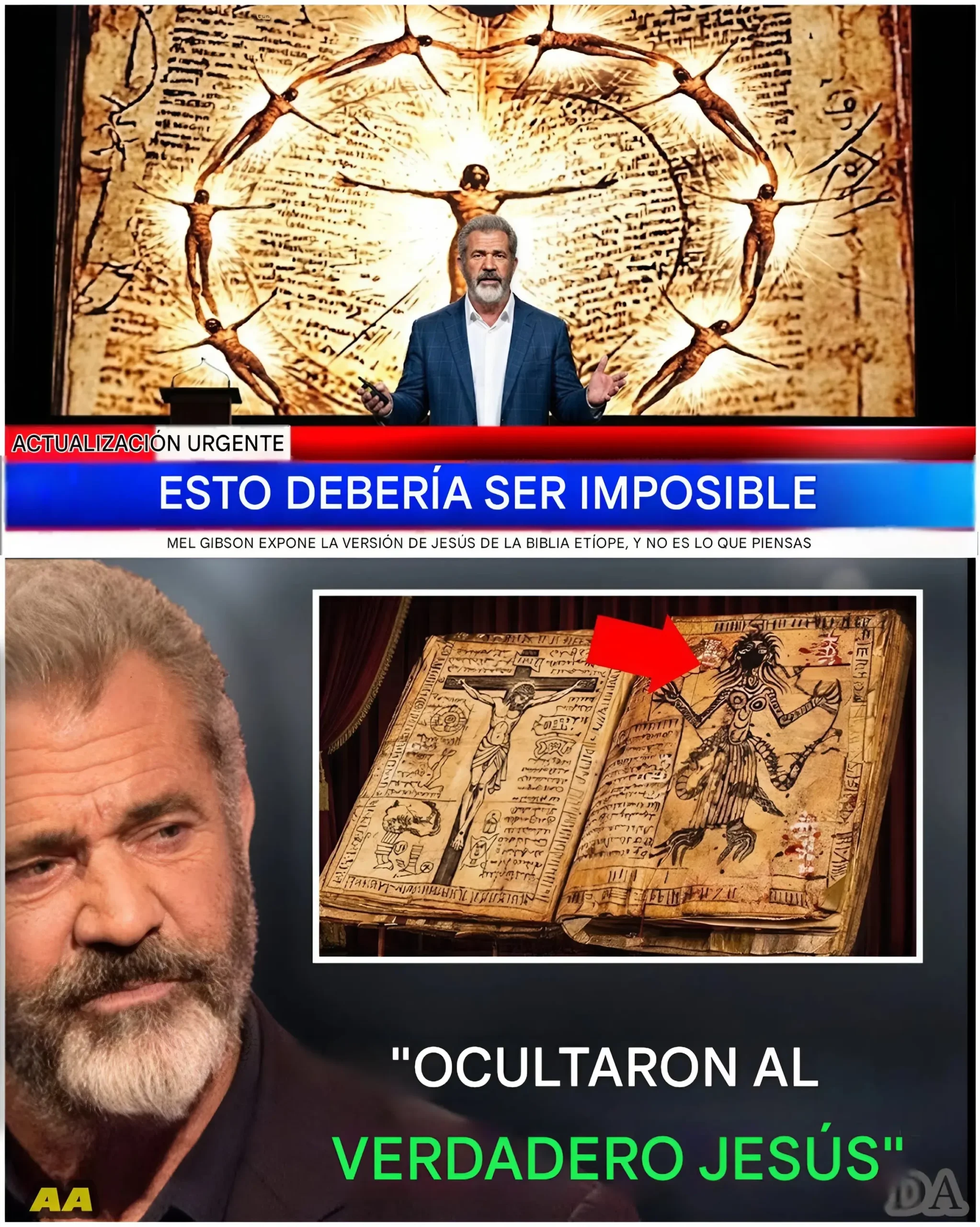 Cover Image for 🔥 EL “SECRETO” RELACIONADO CON Mel Gibson Y LA BIBLIA ETÍOPE ESTÁ DESATANDO UNA TORMENTA GLOBAL DE DEBATES 🌍