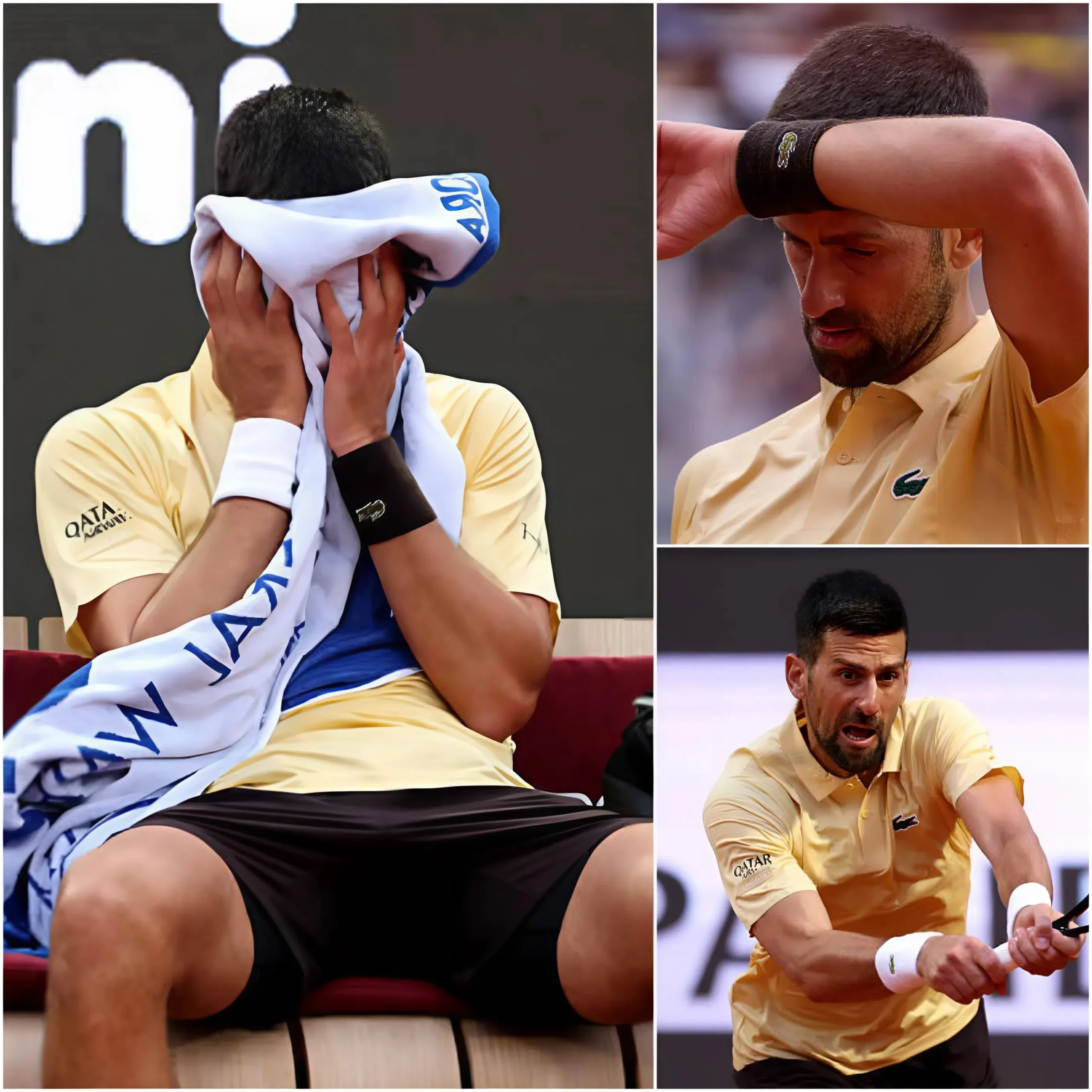 Cover Image for 🎾💔 “HE ESTADO OCULTANDO ESTO DURANTE MUCHO TIEMPO…” — Tras su impactante derrota y eliminación temprana en el Italian Open, Novak Djokovic finalmente rompió el silencio con una confesión estremecedora que dejó al mundo del tenis completamente paralizado.