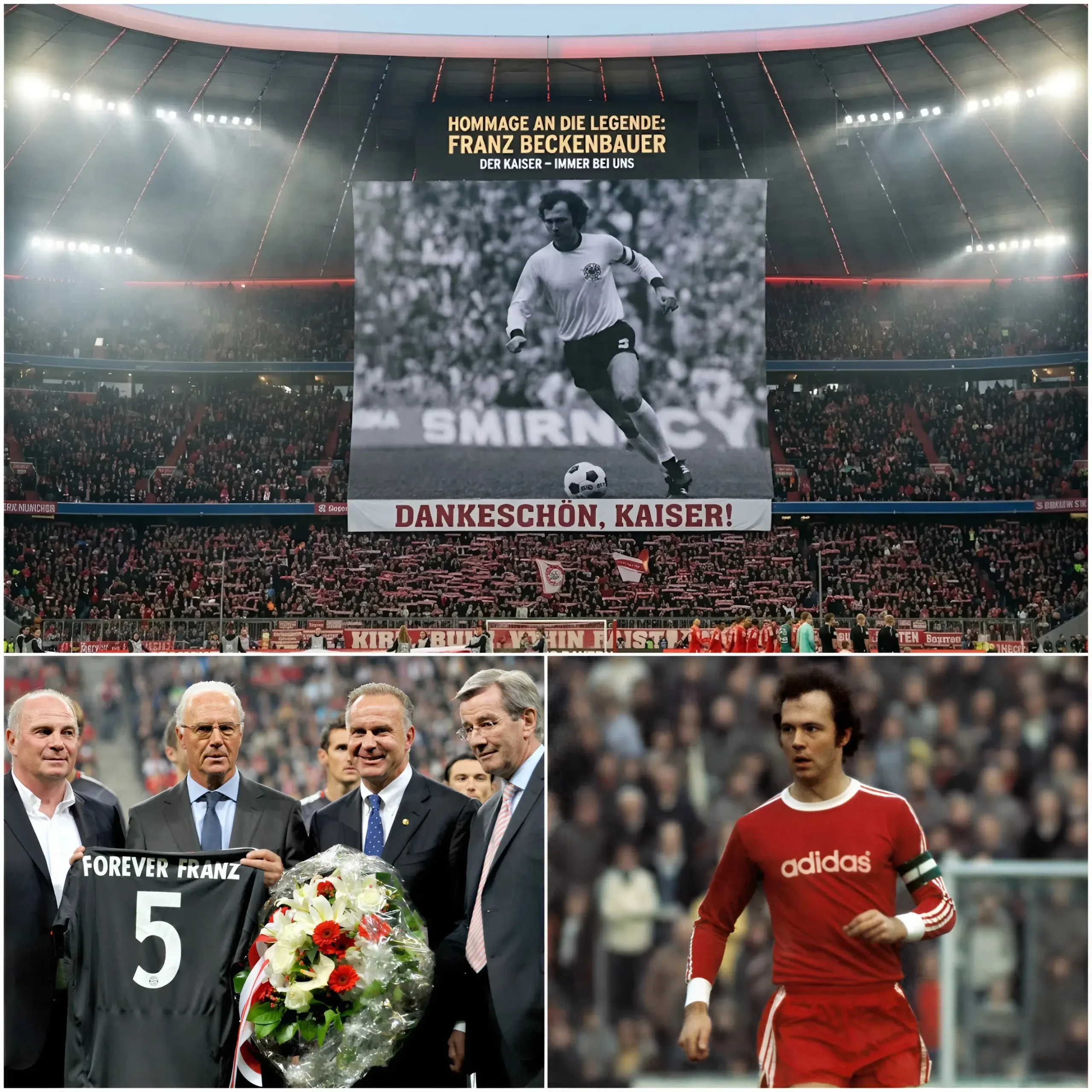 Cover Image for 🚨 EILMELDUNG: Der FC Bayern München ehrt Legende Franz Beckenbauer im kommenden Heimspiel – die Allianz Arena bereitet sich auf einen emotionalen Abend vor 💔