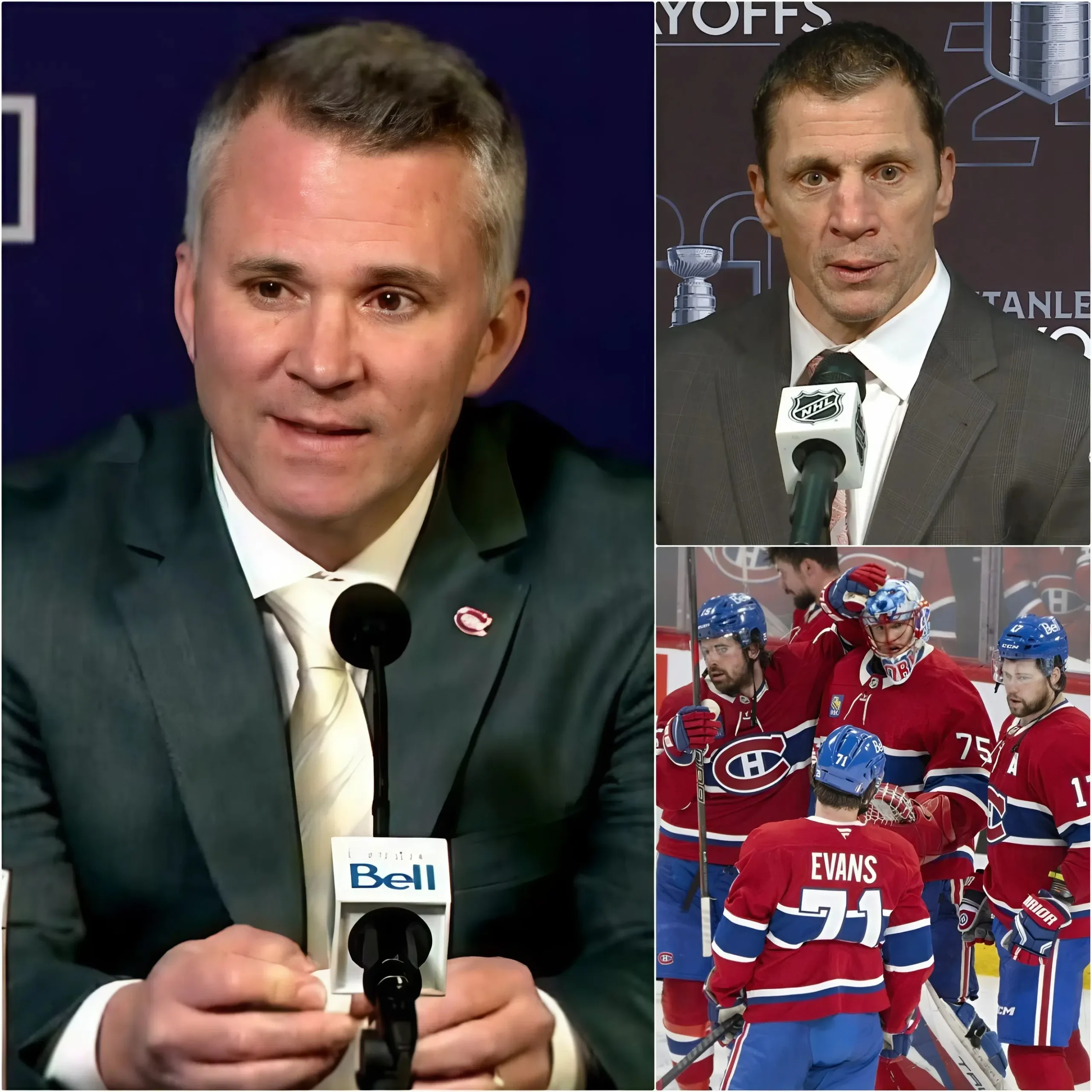 Cover Image for 🚨 DERNIÈRE MINUTE : Après avoir vu les Montreal Canadiens réussir un incroyable retournement de situation avec deux victoires consécutives contre les Buffalo Sabres, l’entraîneur des Carolina Hurricanes, Rod Brind’Amour, a créé la polémique en déclarant que Montréal ne gagnait que grâce à la chance.