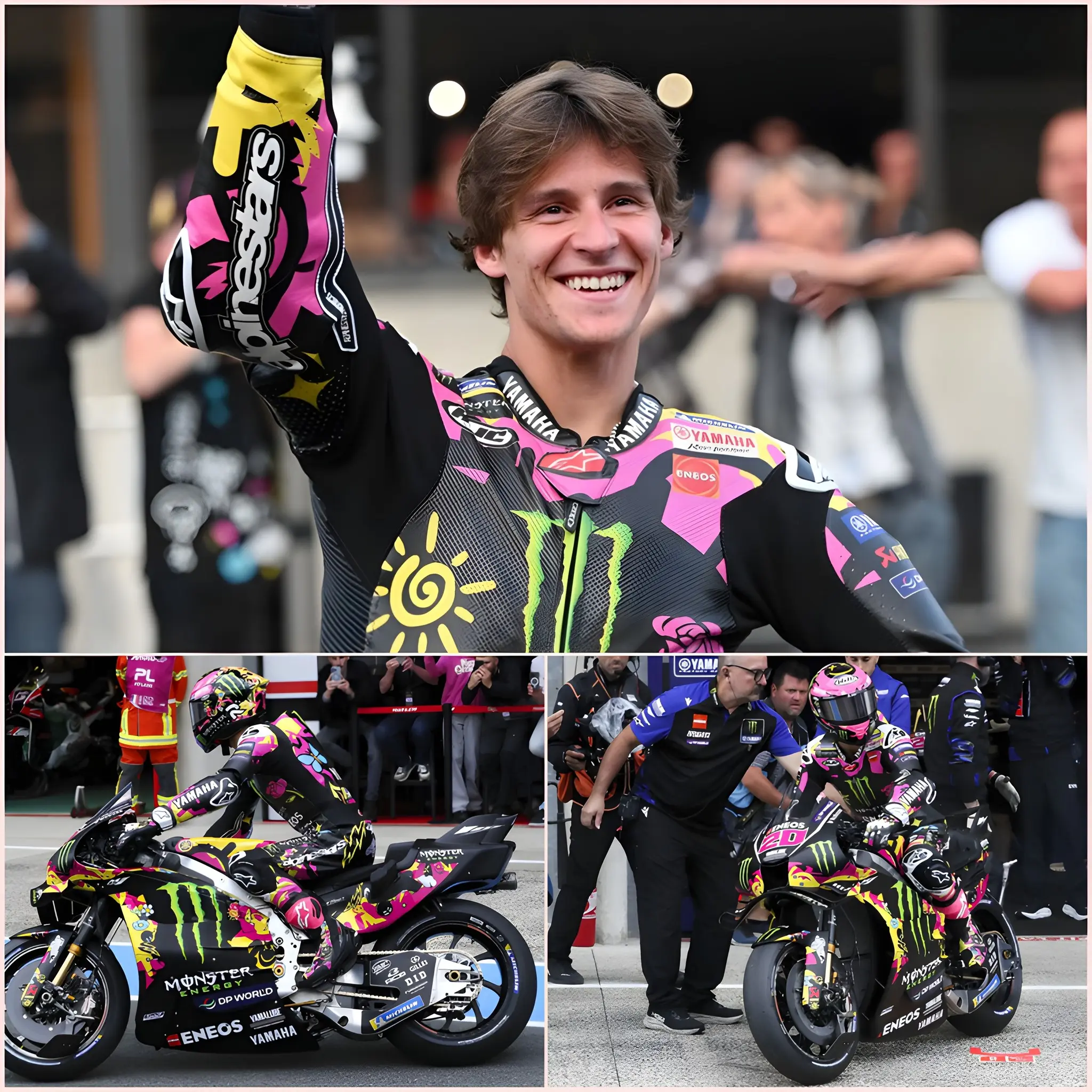 Cover Image for ❤️ Fabio Quartararo a continué d’enflammer le circuit français, s’imposant comme le plus grand espoir de Yamaha sur ses terres. Le pilote français a réalisé un week-end très positif, affichant une vitesse nettement supérieure, restant constamment dans le groupe de tête et se battant avec acharnement lors du sprint.
