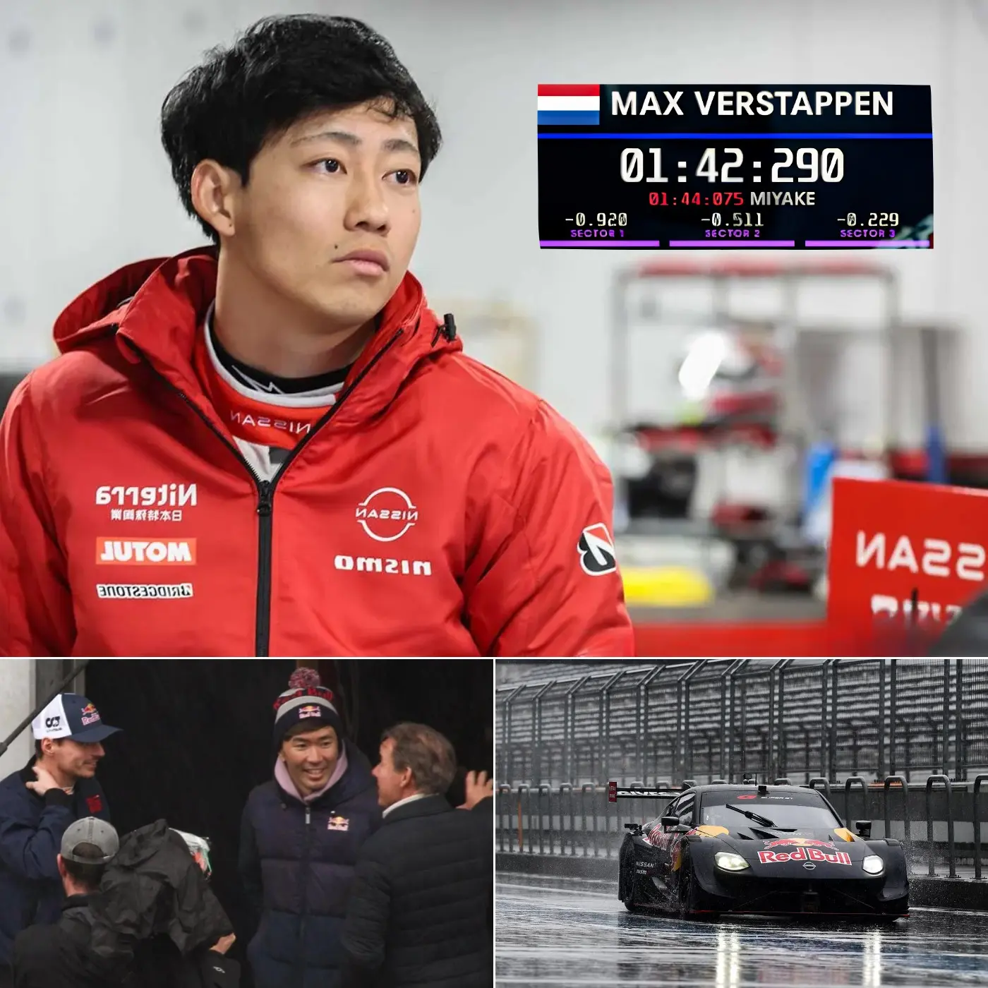 Cover Image for 🚨“I THOUGHT THEY WERE EXAGGERATING… UNTIL I SAW WHAT Max Verstappen DID ON THE WET TRACK!” — Atsushi Miyake admitted he was completely speechless after Max Verstappen’s “unbelievable” experiment at Fuji Speedway, where the Formula 1 champion broke the GT500 record in heavy rain despite having almost never driven the car before