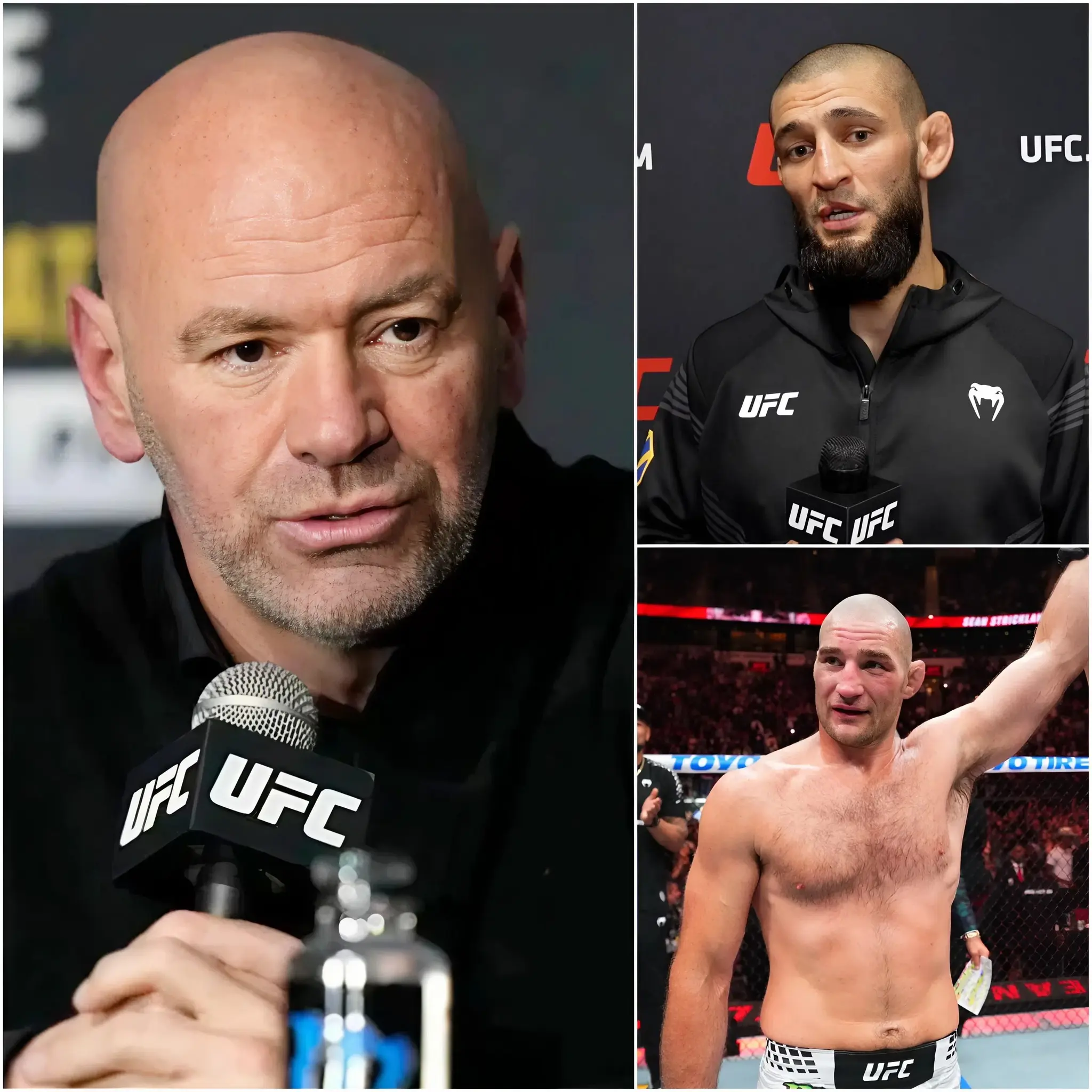Cover Image for 🚨DRAMA en UFC 328: Una decisión sorprendente de Dana White se produjo después de que solicitara a la directiva de la UFC que revisara el resultado de la pelea entre Khamzat Chimaev y Sean Strickland, luego de que Chimaev presentara pruebas que acusaban a su oponente de usar sustancias prohibidas antes del combate