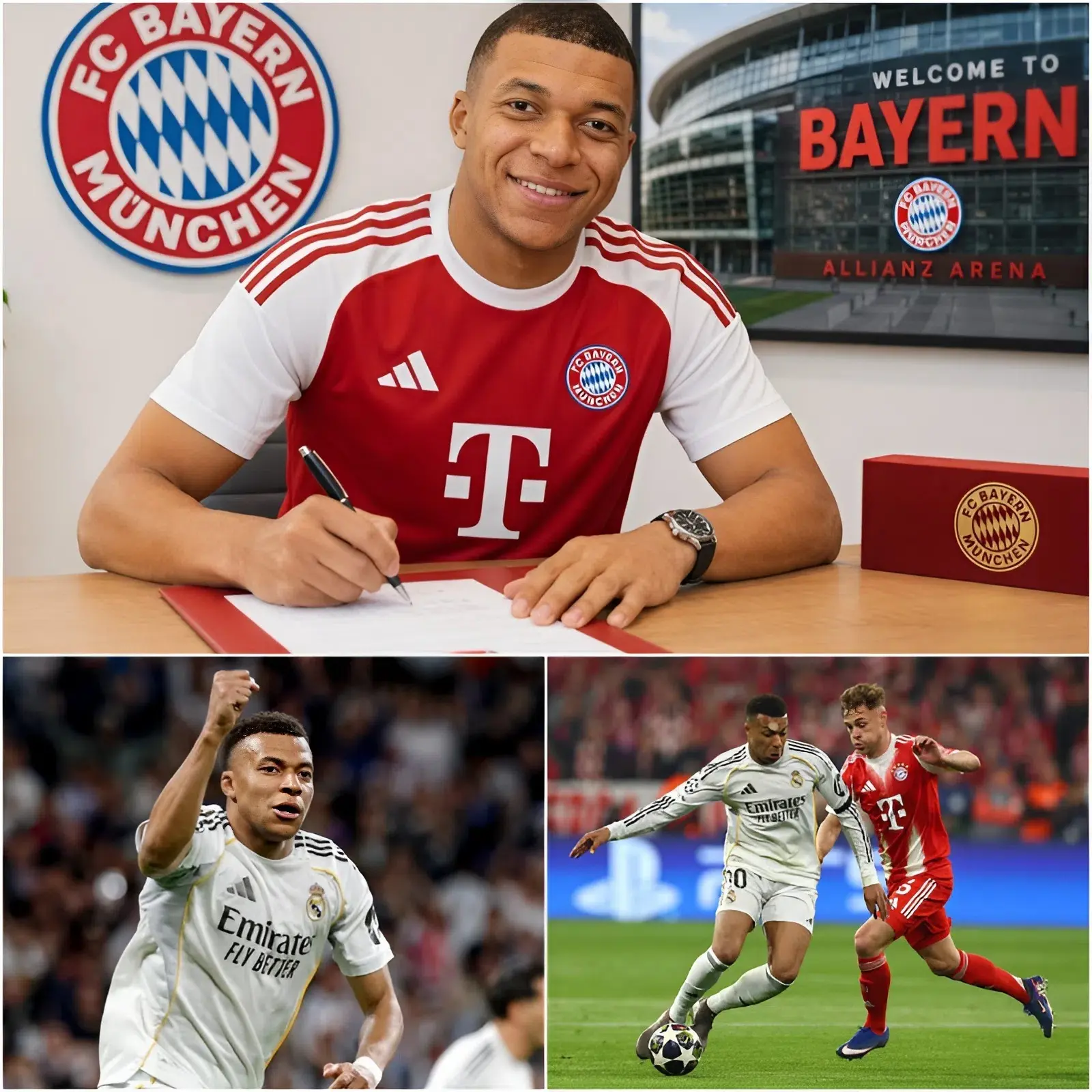Cover Image for 🚨EILMELDUNG ‼️: „Ich bin seit meiner Kindheit Bayern-Fan, und jetzt bin ich bereit, zum Verein zu wechseln – aber unter einer Bedingung.“ Kylian Mbappé hat eine Bedingung enthüllt, die FC Bayern Munich erfüllen muss, bevor er sich dem Team anschließt.