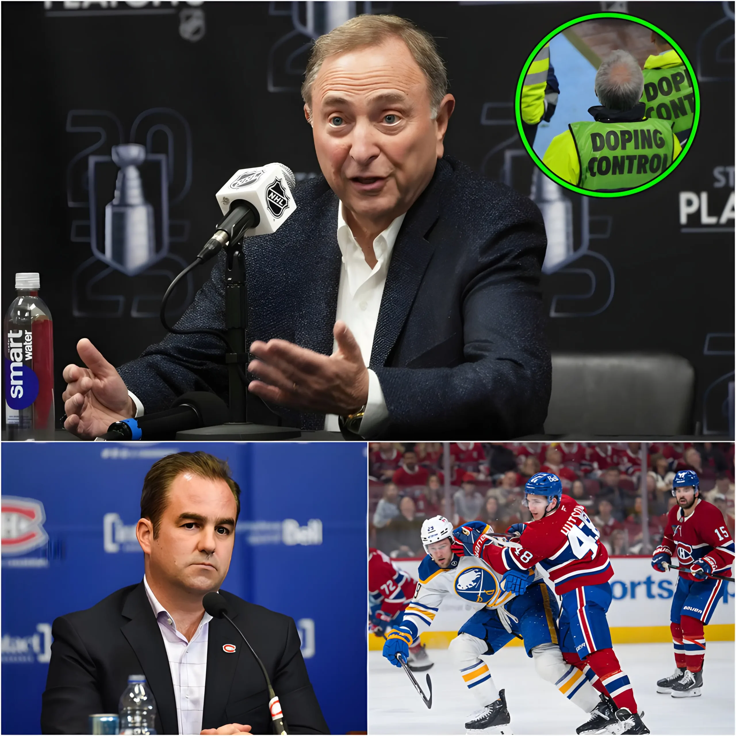 Cover Image for DERNIÈRE MINUTE : La Ligue nationale de hockey (LNH) a publié un communiqué choquant après que deux joueurs des Canadiens de Montréal ont été contrôlés positifs à des substances interdites à la suite d’un match.