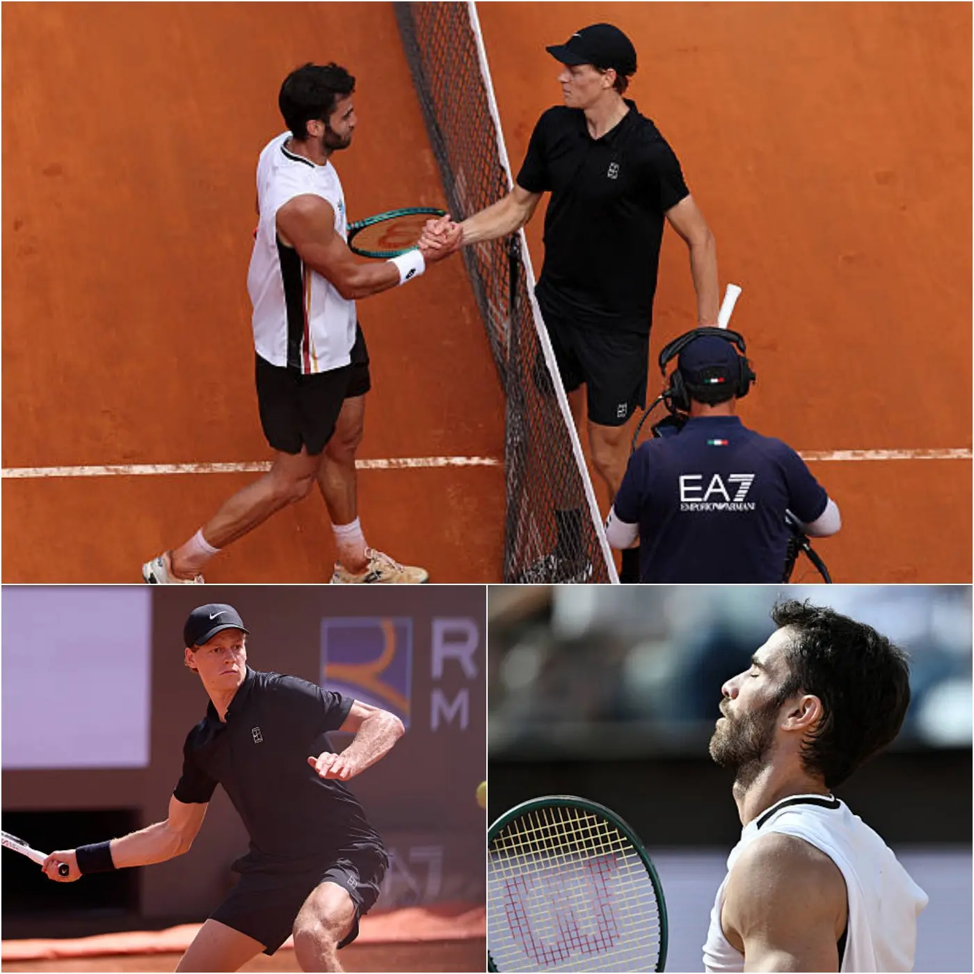 Cover Image for 😱 “He really wasn’t human anymore! I didn’t think I could lose so quickly…” — Andrea Pellegrino, looking utterly defeated after his loss to Jannik Sinner in the fourth round of the 2026 Rome Masters,