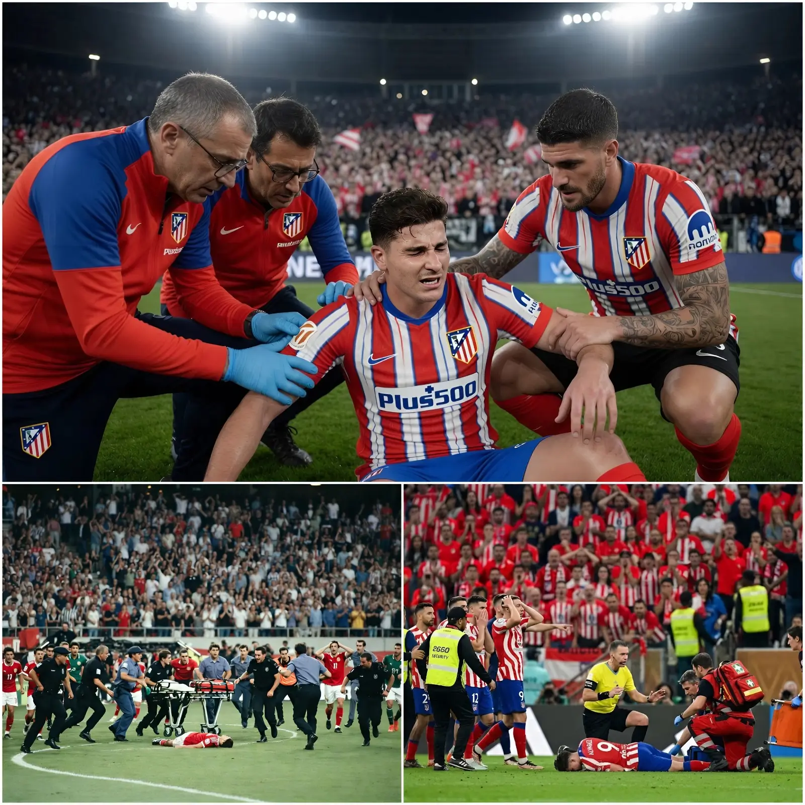 Cover Image for 💔 NOTICIA TRISTE: Todo el estadio quedó paralizado por el pánico cuando Julián Álvarez se desplomó repentinamente en medio de un partido intenso frente a miles de espectadores. El personal de seguridad, el equipo médico y sus asistentes corrieron a ayudarlo en medio del caos.