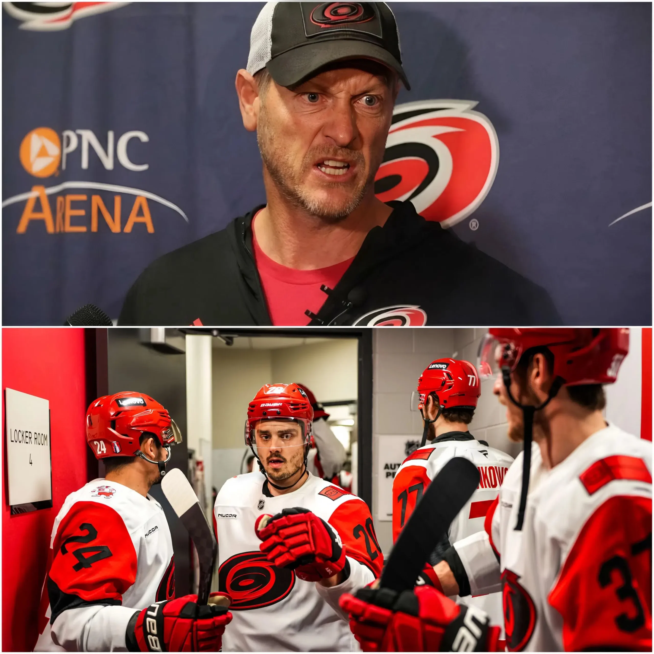 Cover Image for “I don’t care how talented a player is if they put their ego above the team. At the Carolina Hurricanes, nobody is bigger than the team.” — Rod Brind’Amour is said to have delivered a very strong message ahead of the tense playoff series.