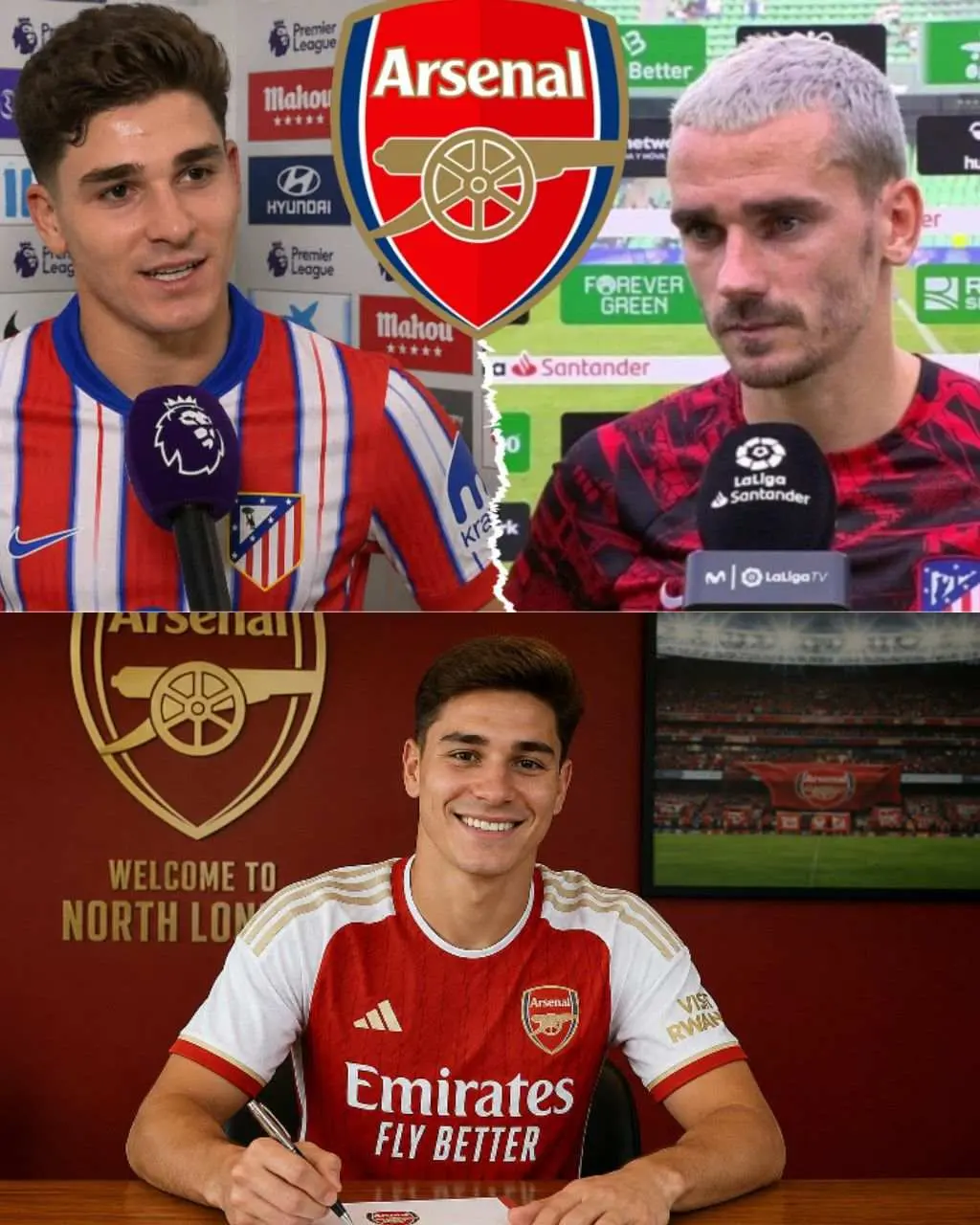 Cover Image for ¡NOTICIA DE ÚLTIMA HORA ‼️: «Esta es mi última temporada en el Atlético de Madrid porque la próxima temporada me uniré al Arsenal»: Delantero del Atlético de Madrid confirma que se unirá al Arsenal la próxima temporada.El delantero del Atlético de Madrid ha confirmado que se unirá al Arsenal la próxima temporada.