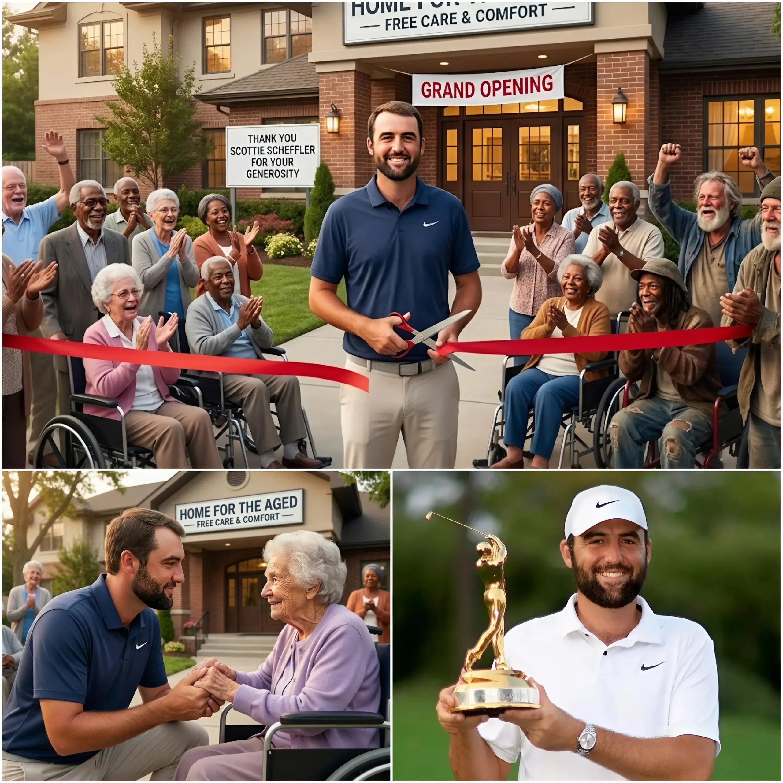 Cover Image for SHOCKING & EMOTIONAL: Scottie Scheffler Quietly Reportedly Spends $25 Million to Transform a Private Medical Center into a Free Care Home for Lonely Elderly People!