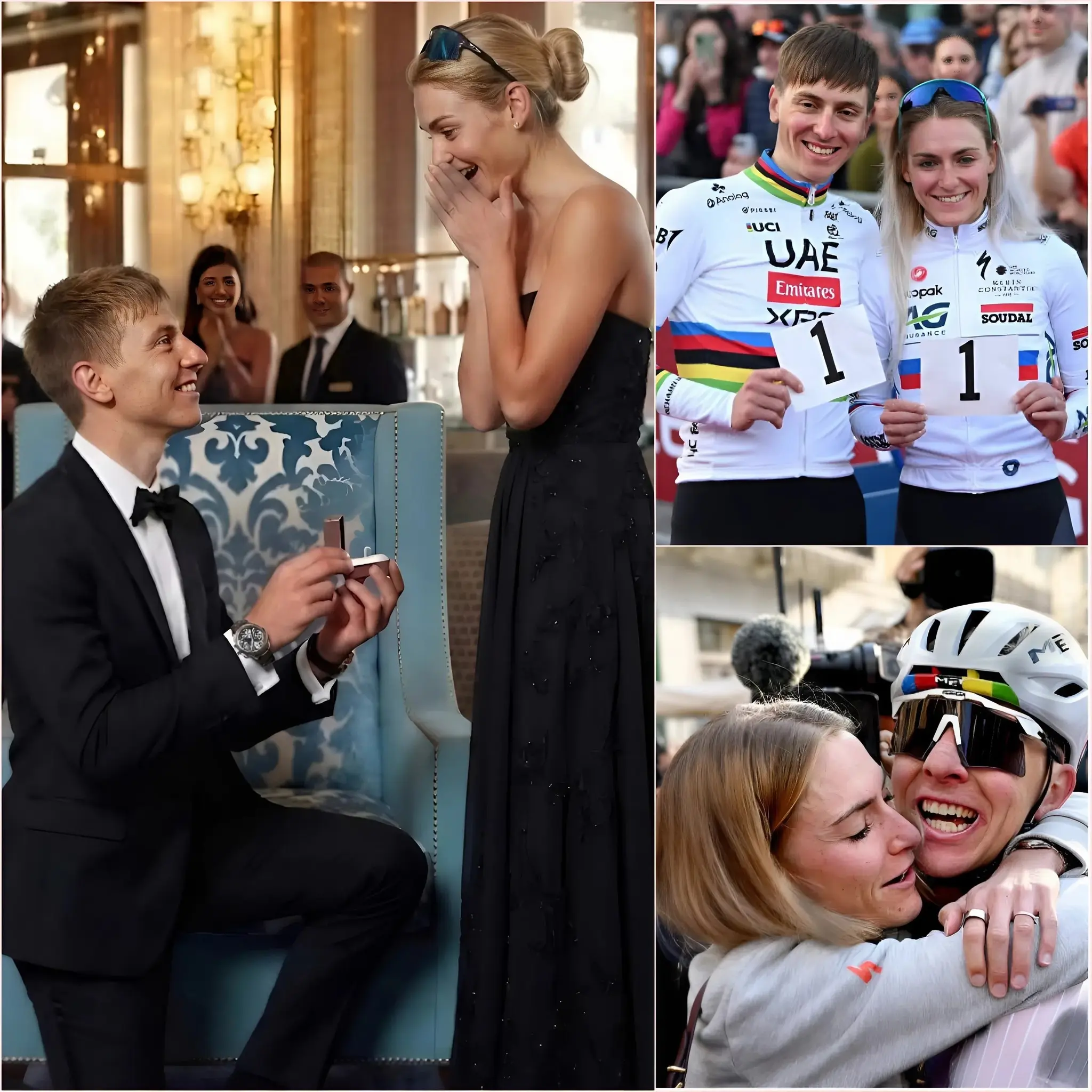 Cover Image for ❤️🔥 “BEDANKT DAT JE ALTIJD AAN MIJN ZIJ STAAT” Bij elke overwinning, elke pijn en elke uitdaging die het leven hem toewierp, had Tadej Pogačar altijd iemand aan zijn zijde: Urška Žigart.
