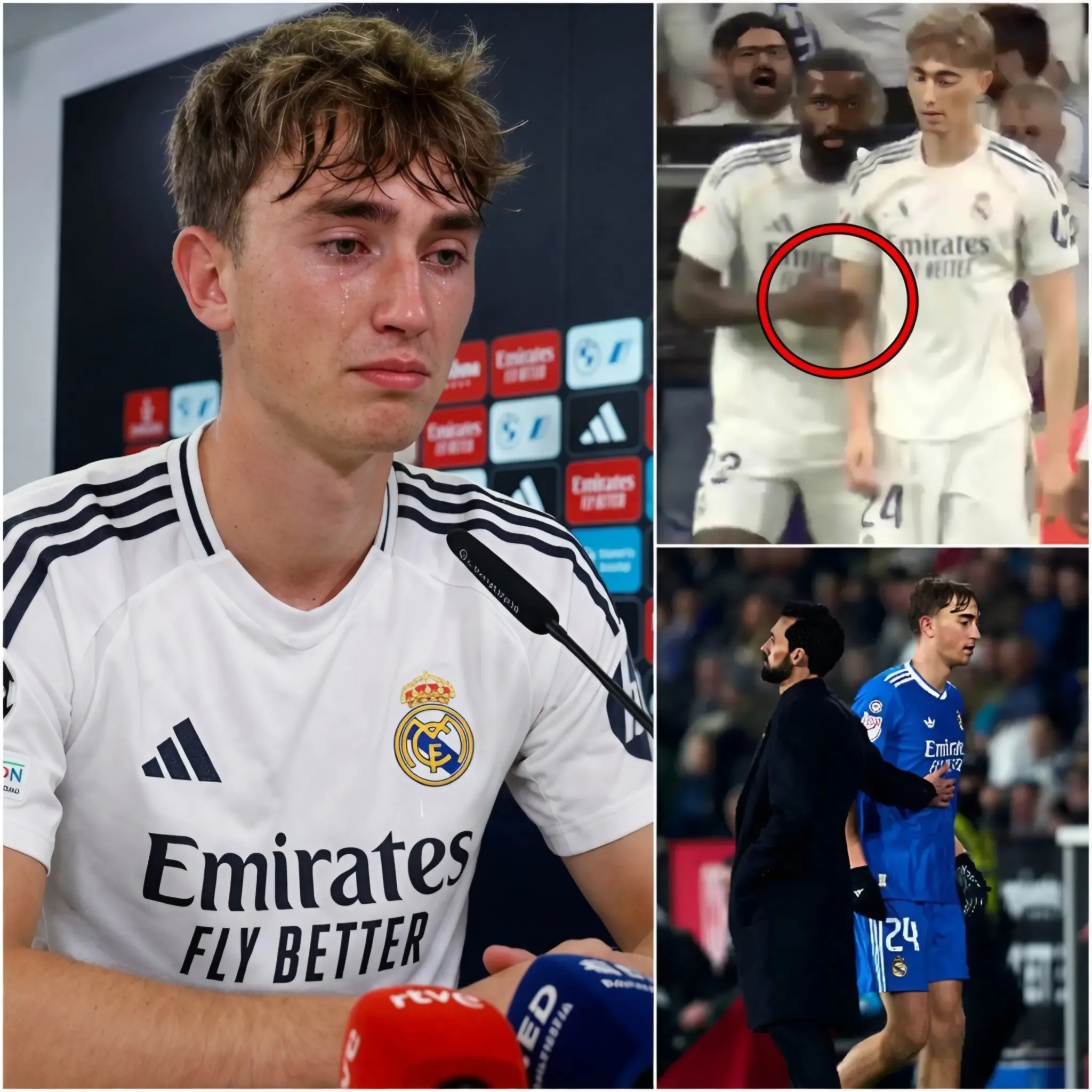 Cover Image for 🚨 IMPACTANTE Dean Huijsen revela una verdad aterradora que sacude al Real Madrid El joven defensor Dean Huijsen ha dejado a toda Europa en estado de shock tras su inesperada confesión durante la rueda de prensa de hoy.