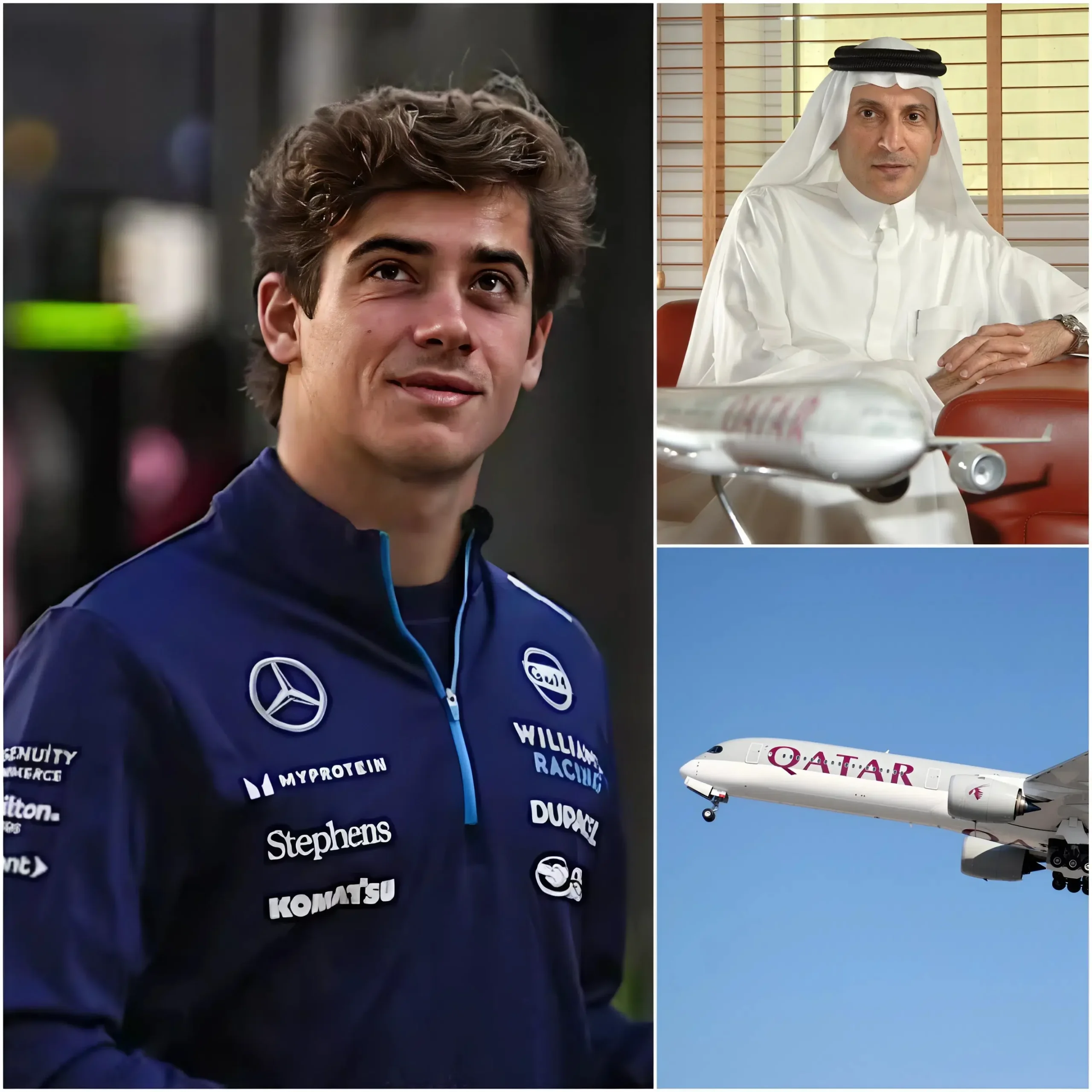 Cover Image for CONMOCIÓN EN LA F1🔴Hace apenas 15 minutos, Qatar Airways lanzó una noticia que tiene a todos hablando: ¡un histórico acuerdo de patrocinio personal con el prodigio argentino de 20 años Franco Colapinto