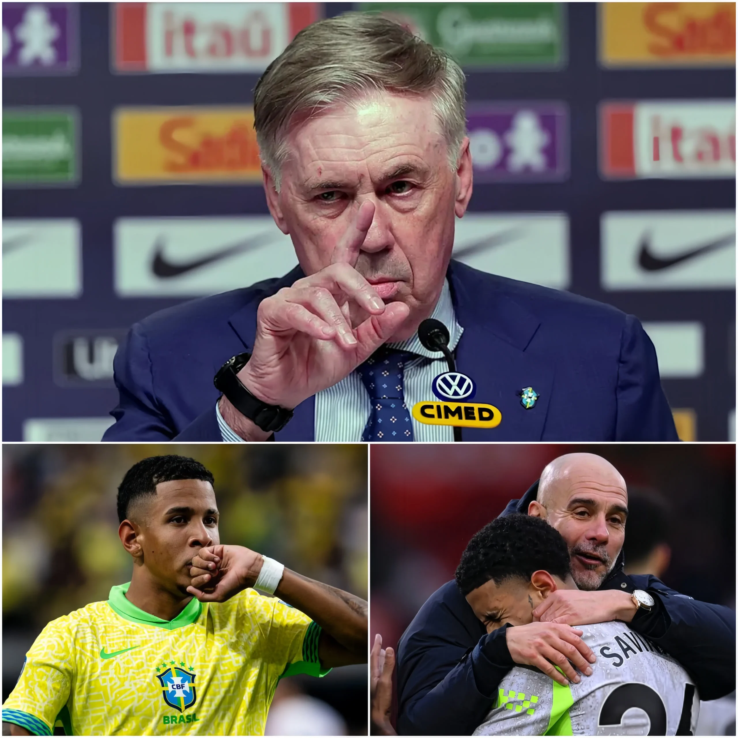 Cover Image for “BRAZIL REALLY CROSSED SAVINHO OUT?!” – Manchester City fans are erupting in debate after Savinho reportedly left out of Brazil’s preliminary 55-player national football team for the 2026 World Cup!