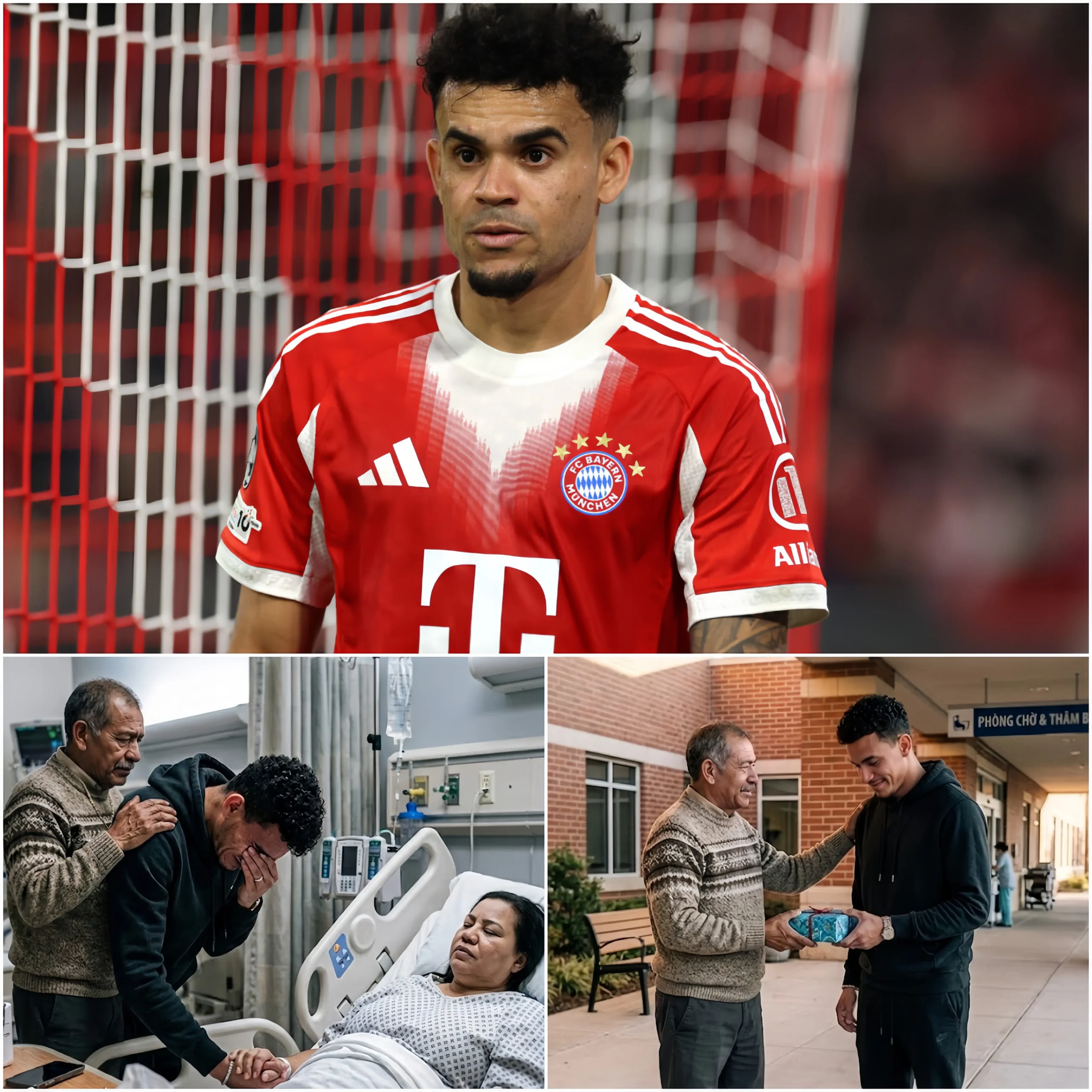 Cover Image for âLUIS DĂAZ BRICHT IM KRANKENHAUSFLUG IN TRĂNEN AUSâŠâ â WĂ€hrend Luis DĂaz sich auf einen anstrengenden Spielplan mit dem FC Bayern MĂŒnchen konzentrierte, erhielt er Berichten zufolge eine erschĂŒtternde Nachricht: Seine Mutter erlitt plötzlich einen Schlaganfall zu Hause.