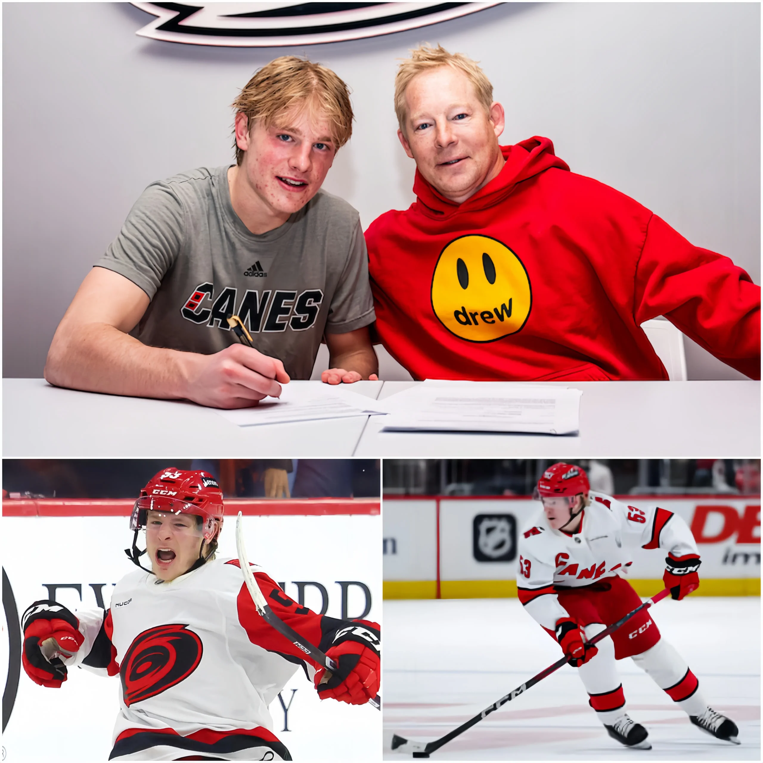 Cover Image for NHL DRAMA: Jackson Blakeâs father â Jason Blake, a former NHL player â has just stirred up the Carolina Hurricanes community with a controversial statement about his sonâs future.