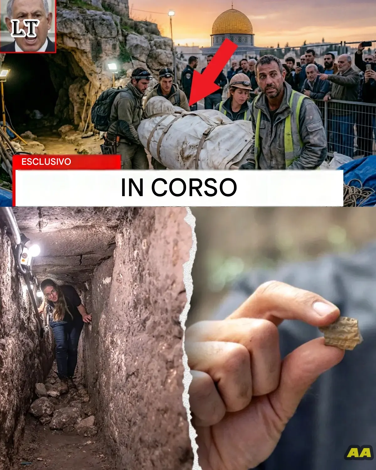 Cover Image for 🌍 QUALCOSA DI PROIBITO È STATO SCOPERTO SOTTO GERUSALEMME — CORPO LEGATO, PIETRA DEL GIUDIZIO, TOMBA DEL GIARDINO E IL MISTERO DEL MONTE DEL TEMPIO ESPLOSO! ⚡
