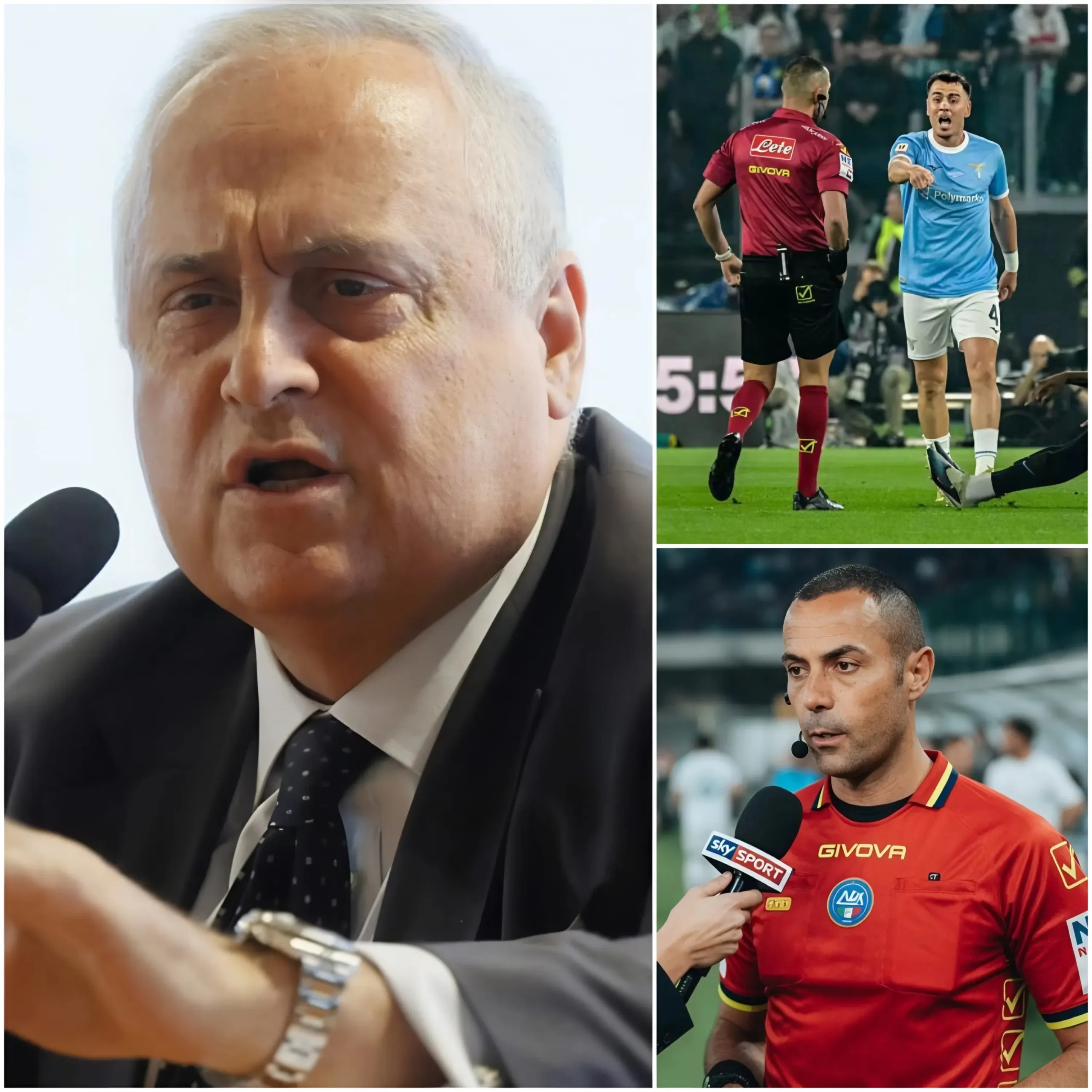 Cover Image for “Tutto è stato combinato, qui non c’è più giustizia” L’allenatore della Lazio ha esploso la sua ira dopo la sconfitta contro l’Inter Milan nella finale di Coppa Italia, accusando apertamente l’arbitro di aver favorito chiaramente i nerazzurri.
