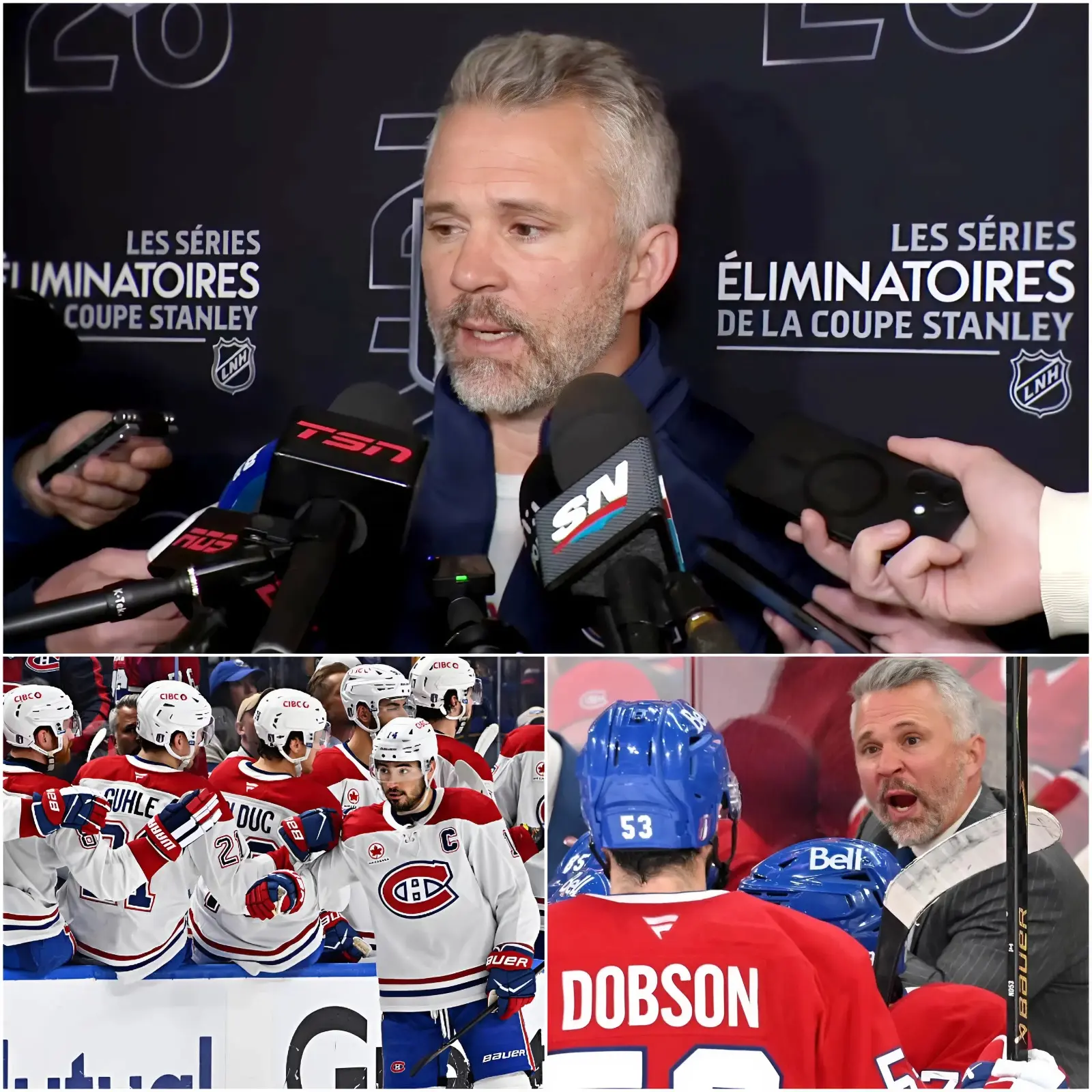 Cover Image for 🚨« Même si nous avons gagné le match, je ne peux pas être satisfait de leur performance ; ils ont manqué de détermination et ont fait preuve d’une attitude extrêmement irresponsable… » — Martin St. Louis, entraîneur-chef des Montreal Canadiens
