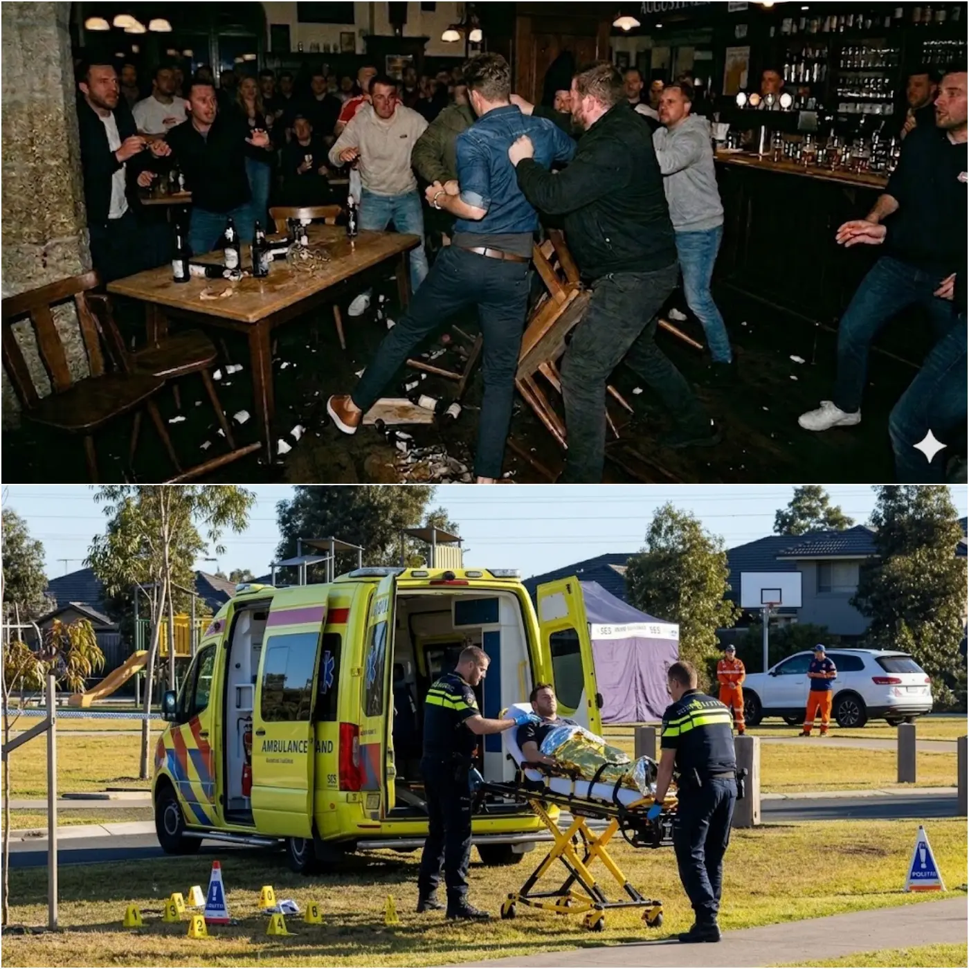 Cover Image for De huidige populaire ster in Nederland ligt op 25-jarige leeftijd in kritieke toestand nadat hij een kogelwond opliep terwijl hij probeerde een vechtpartij in een bar te stoppen. Hij laat een pasgetrouwde vrouw en een 3-jarige zoon achter.