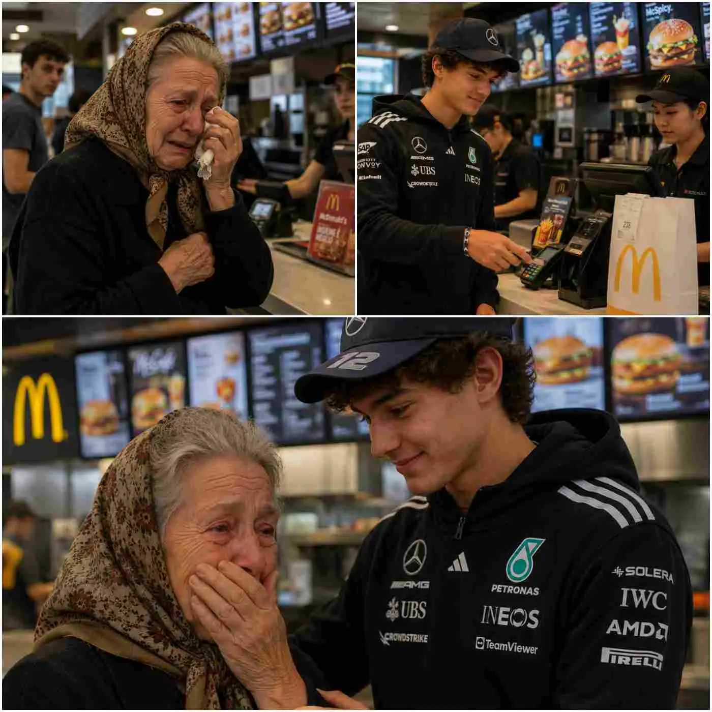 Cover Image for 🚨 LA STORIA CHE STA COMMUOVENDO TUTTA L’ITALIA: Un’anziana signora è scoppiata in lacrime all’interno di un fast food dopo essersi accorta di aver dimenticato il portafoglio e di non avere abbastanza soldi per pagare il piccolo pasto per lei e suo nipote…