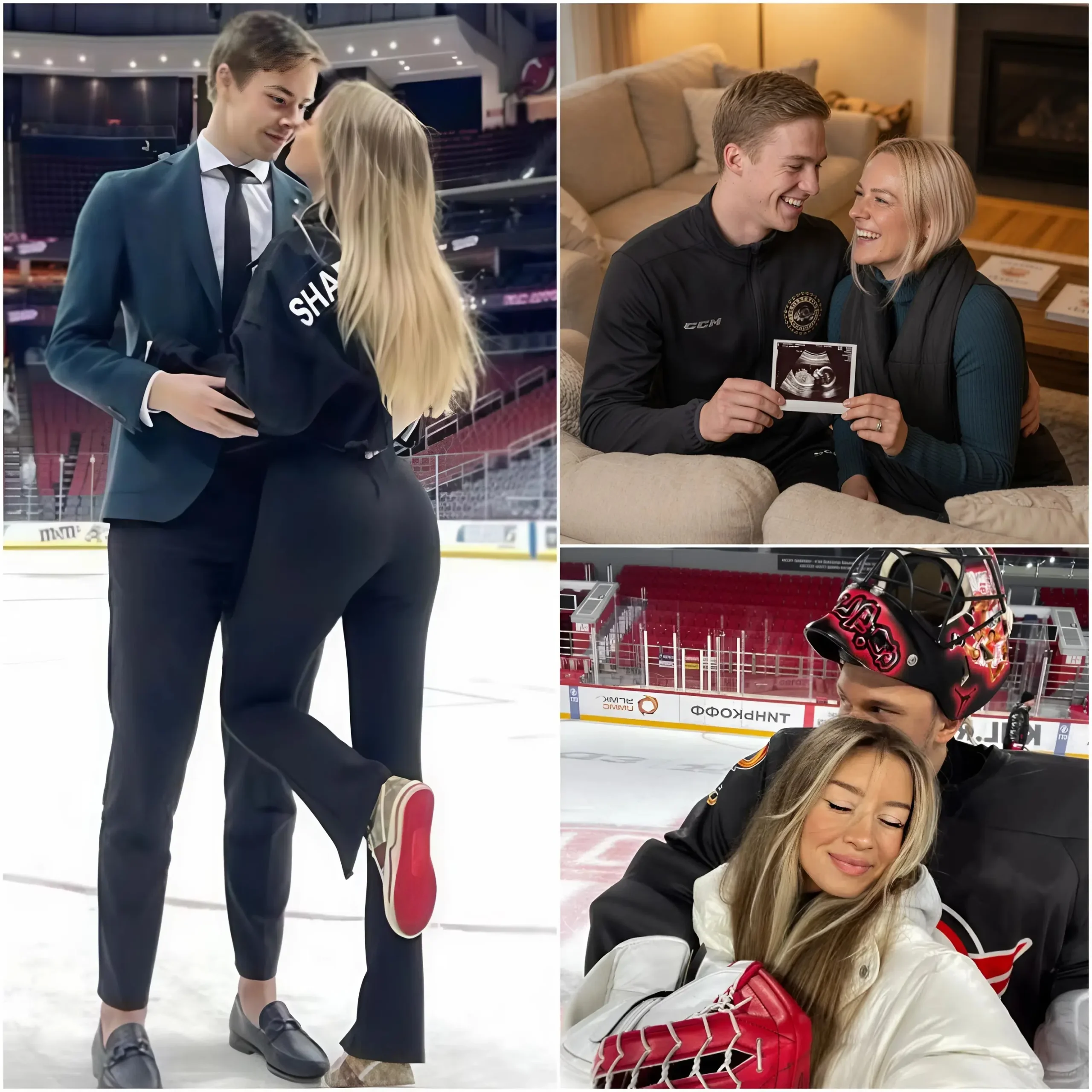 Cover Image for AMAZING NEWS! Carolina Hurricanes star Andrei Svechnikov receives double good news after victory! Following his resounding victory, Andrei Svechnikov thrilled fans by announcing the good news: his girlfriend is pregnant with twins! The happiness is doubled as he’s also planning a wedding in the near future.