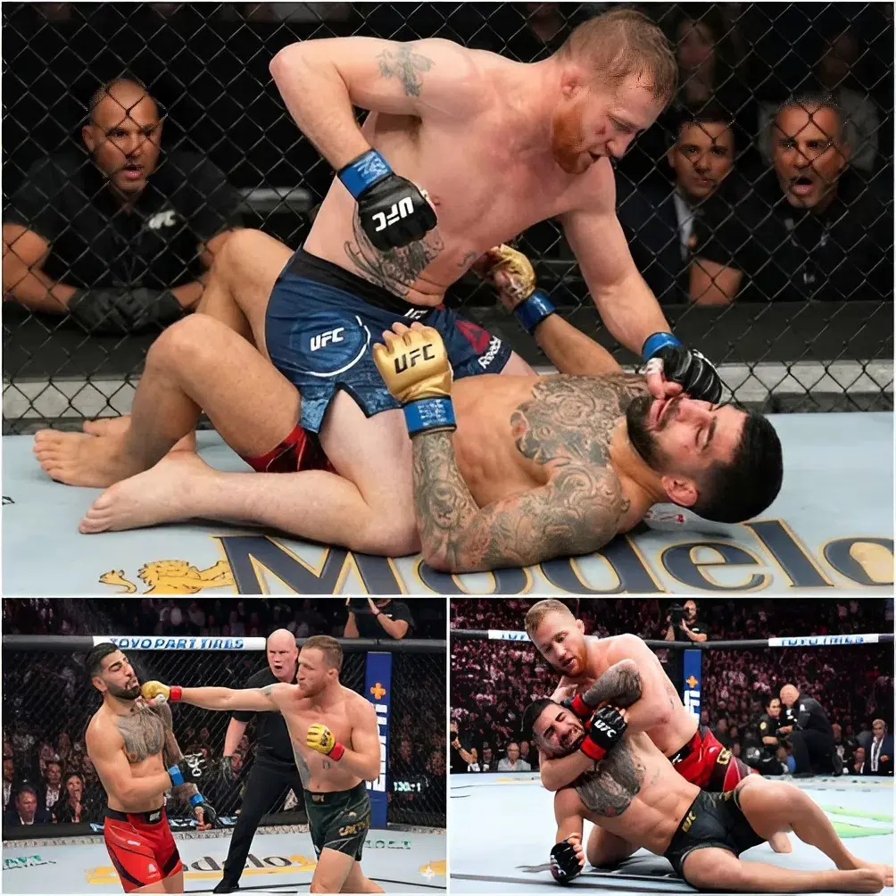 Cover Image for 🚨“25 MINUTOS DESPUÉS… EL MUNDO DE LA UFC ESTÁ CONMOCIONADO.” — ¡Justin Gaethje noquea a Ilia Topuria con un brutal KO en el último asalto, desatando la locura en toda la UFC!