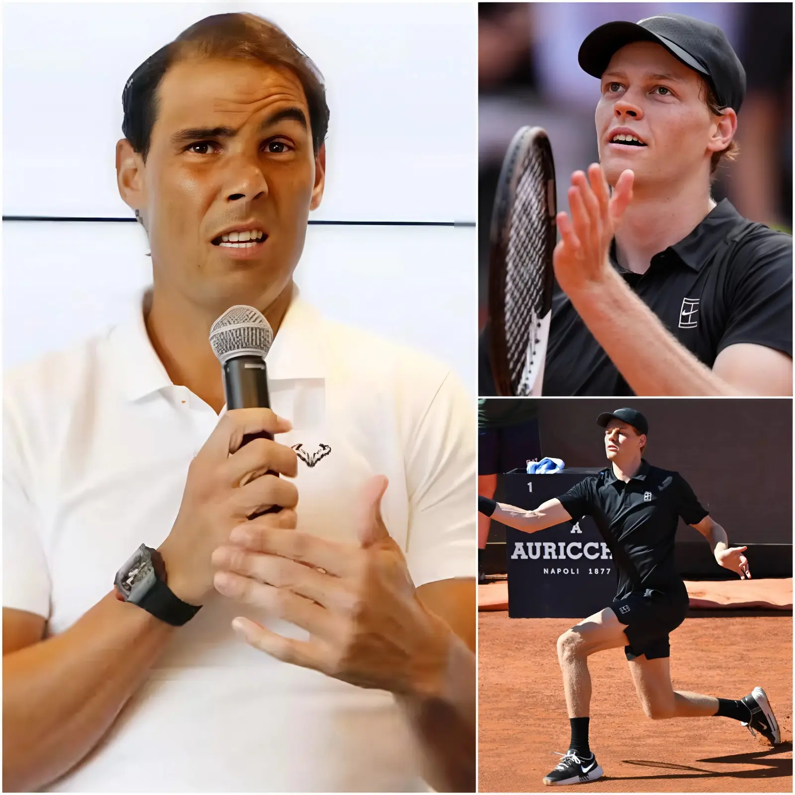 Cover Image for «Eso ya no es tenis.» – Rafael Nadal ha causado un gran revuelo al comentar públicamente el estilo de juego de Jannik Sinner tras su victoria fácil contra Andrea Pellegrino en el Open de Roma.
