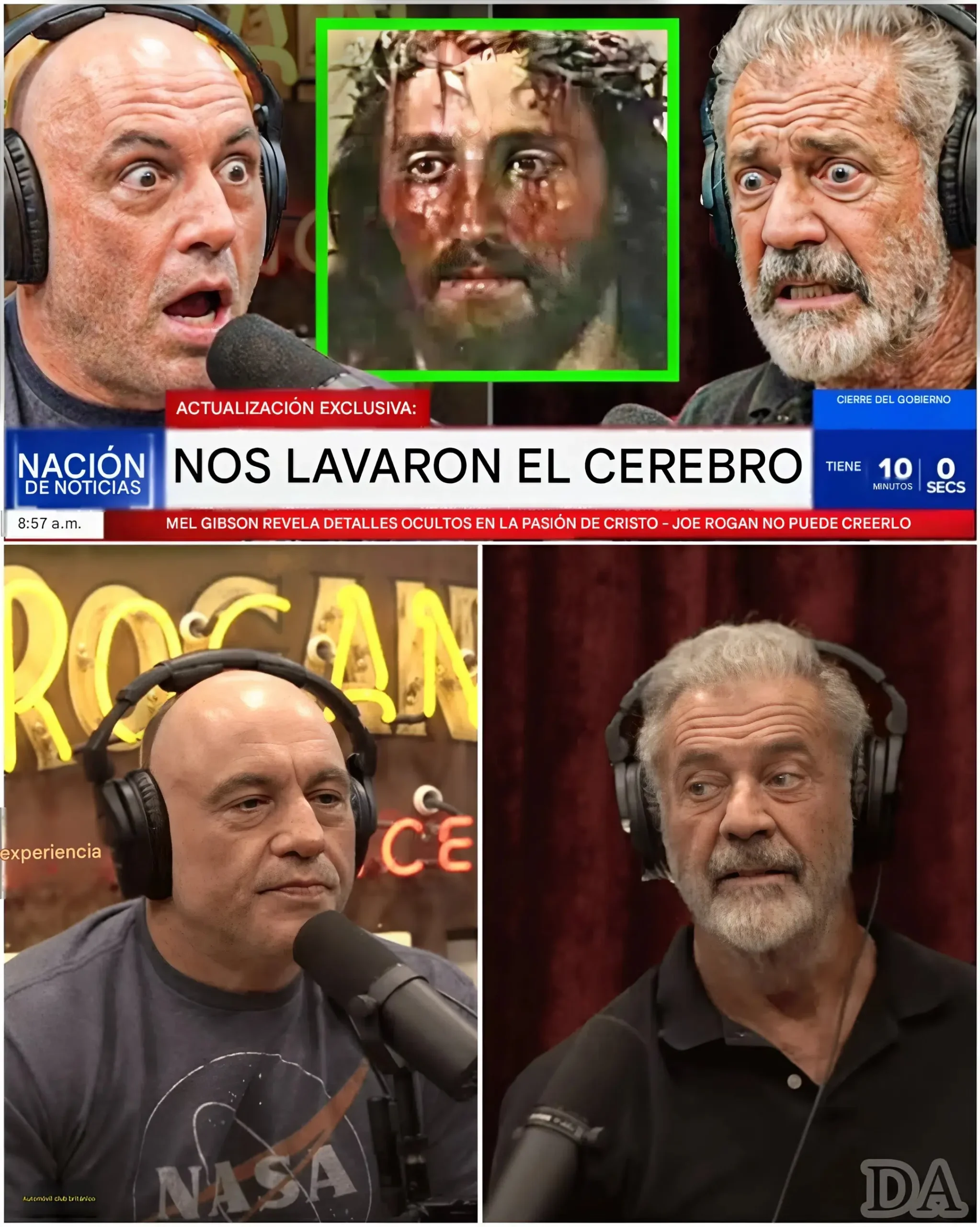 Cover Image for Mel Gibson revela detalles ocultos de la Pasión de Cristo: Joe Rogan no lo puede creer ⚠️ En una conversación sincera y sin pretensiones sobre The Joe Rogan Experience, Mel Gibson hizo revelaciones sobre la Pasión de Cristo que dejaron a Rogan atónito y sin palabras.