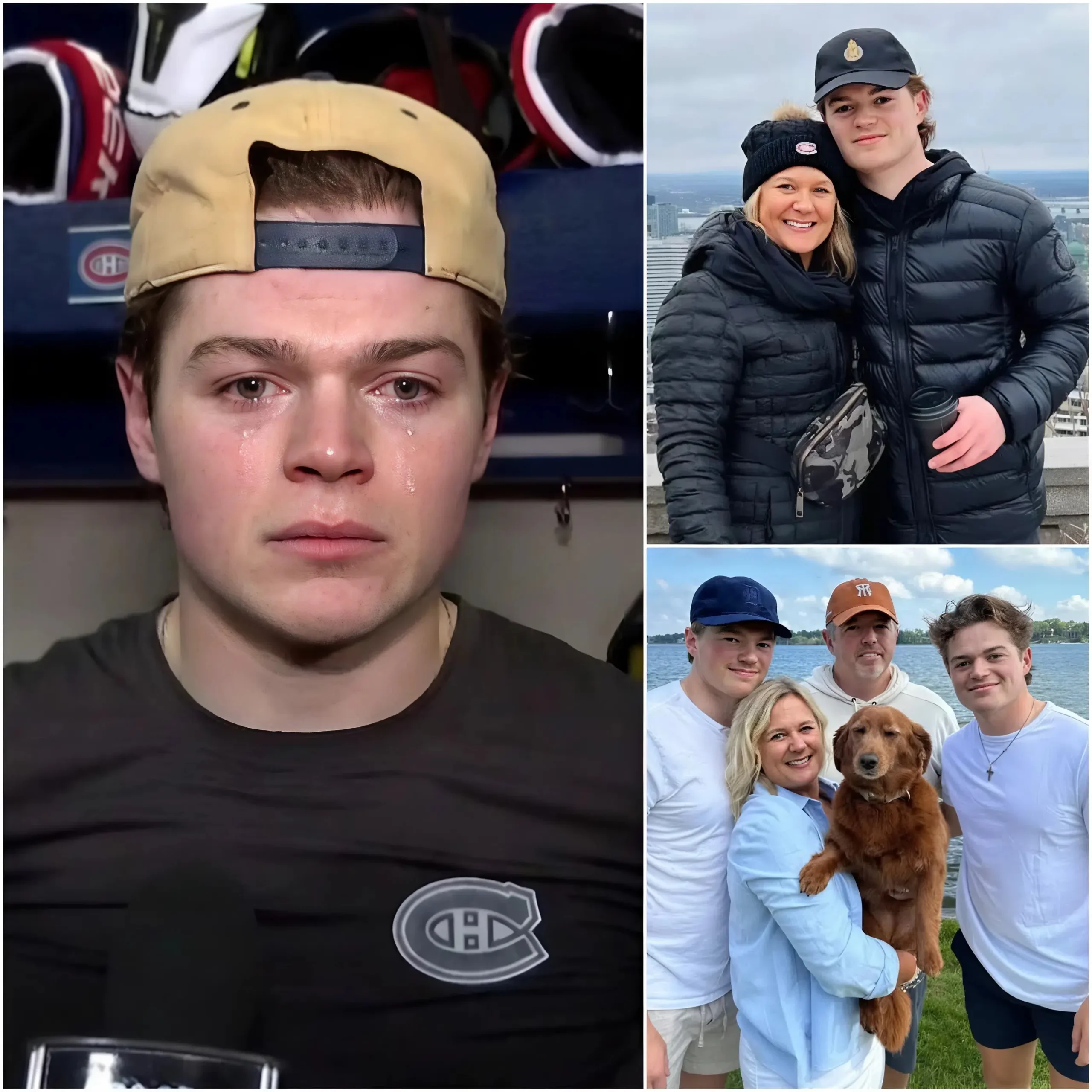 Cover Image for 🚨 CHOC : « NOUS SOMMES PROFONDÉMENT TRISTES… » Quelques heures avant le match 5 de la demi-finale contre les Sabres de Buffalo, toute l’équipe des Canadiens de Montréal a adressé ses plus sincères condoléances à l’attaquant Cole Caufield après l’annonce du décès de sa mère. Cole Caufield l’a lui-même confirmé…