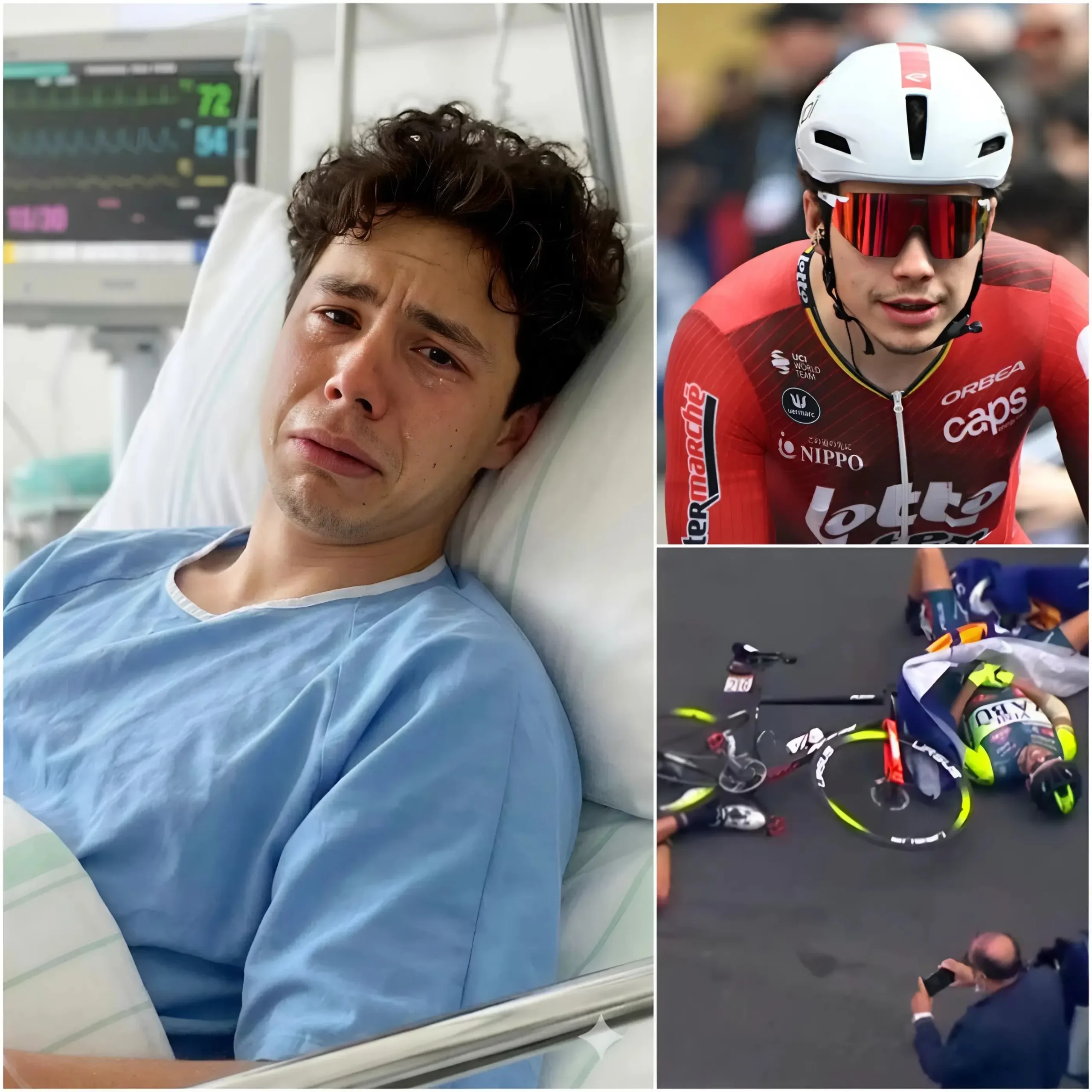 Cover Image for 💔🚴♀️ “SONO ARRIVATO AL LIMITE… NON HO PIÙ LA FORZA PER CONTINUARE!” — Arnaud De Lie si è ufficialmente ritirato dal Giro d’Italia 2026