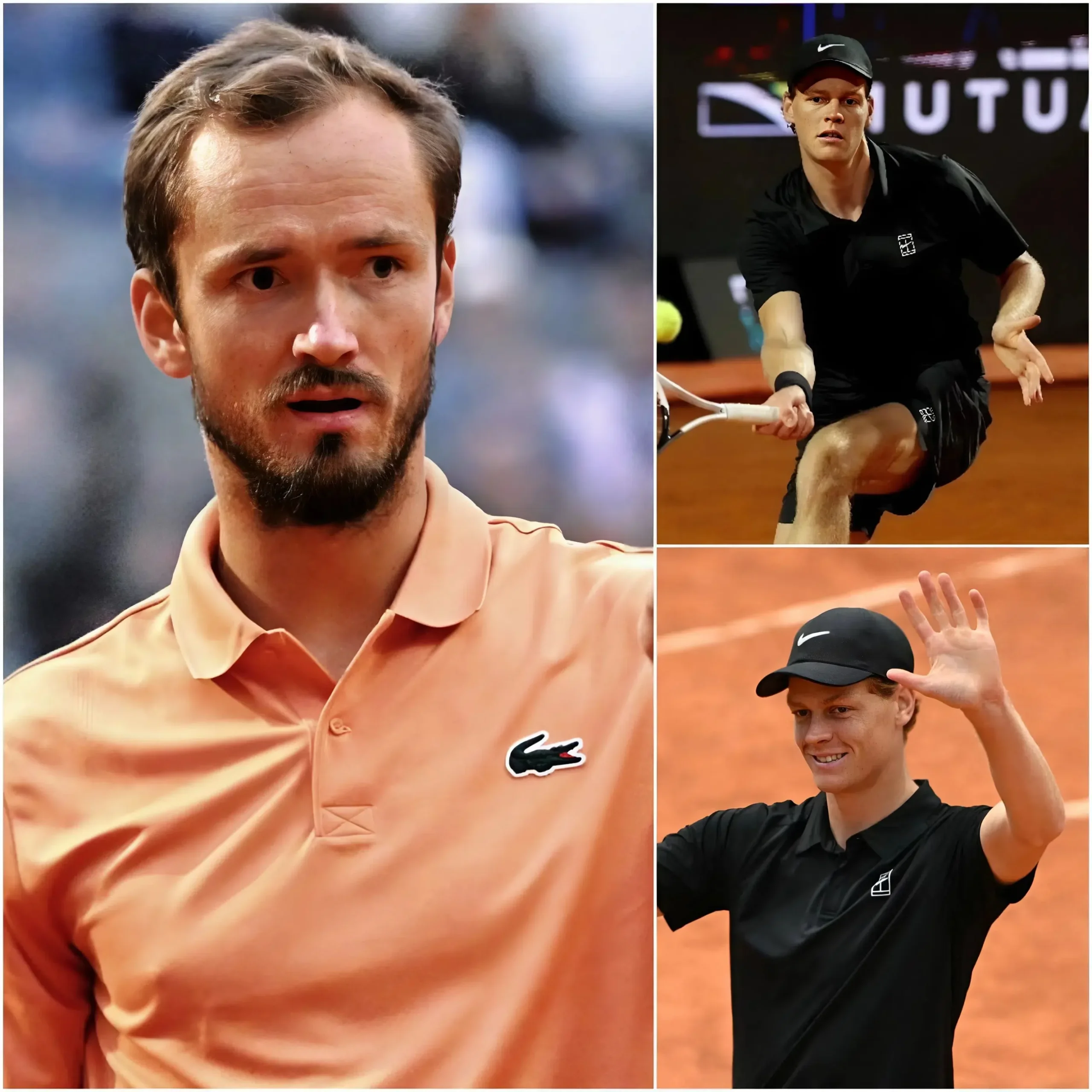 Cover Image for 🔥 IMPACTANTE EN EL ABIERTO DE ROMA: “Deberían haberle dado el trofeo del Abierto de Italia desde el principio”. – Según los informes, Daniil Medvedev estalló en cólera tras su derrota ante Jannik Sinner, burlándose abiertamente de él y llamándolo “una vergüenza para nuestras carreras”, y declarando: “Hay gente que puede comprarlo todo con dinero y poder”.