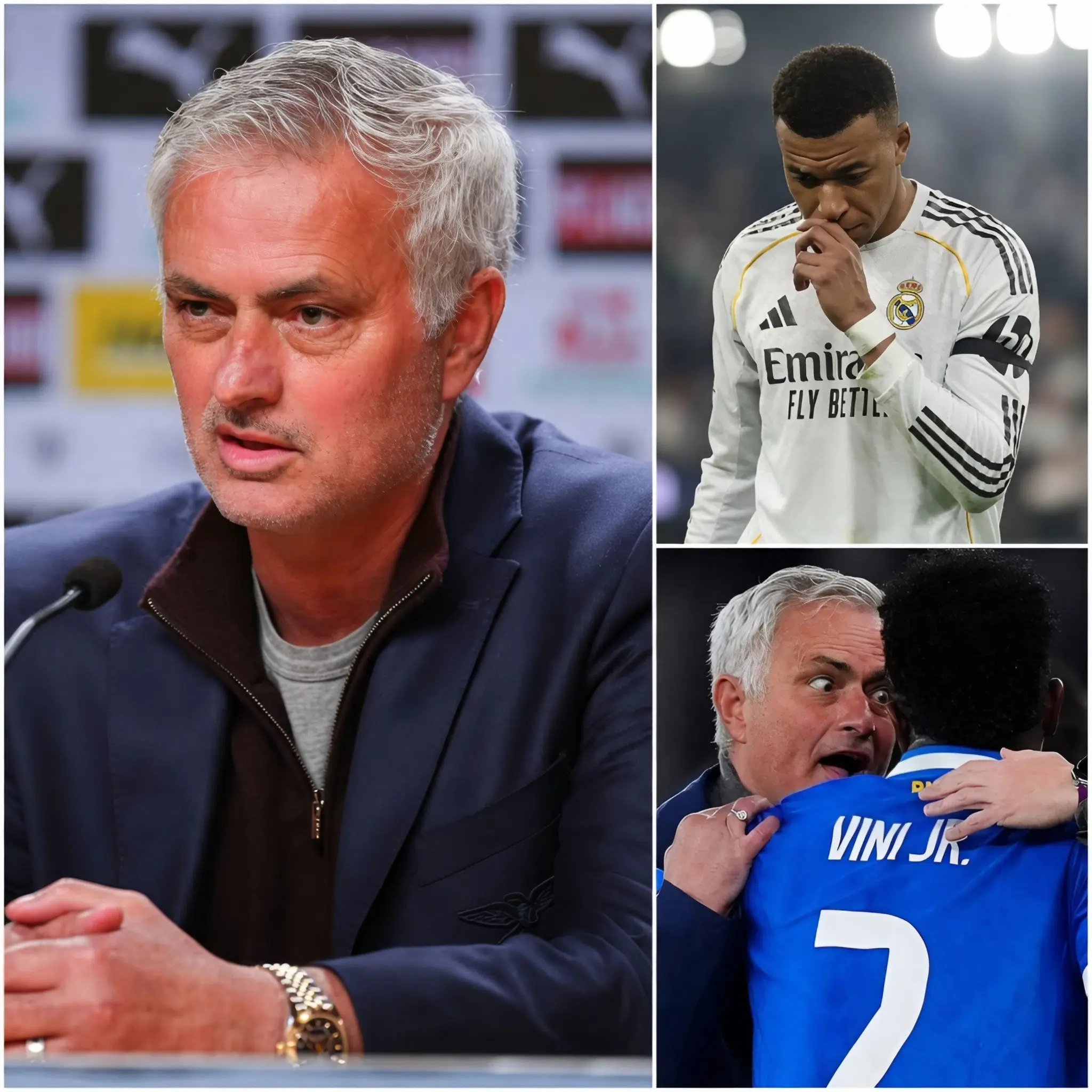 Cover Image for “SOLO PUEDO SALVAR AL Real Madrid SI LOGRO SACARLO DEL EQUIPO” José Mourinho ha sacudido al mundo del fútbol tras declarar contundentemente que solo podría devolver al Real Madrid a su época dorada si elimina por completo la presencia de una estrella dentro del plantel.