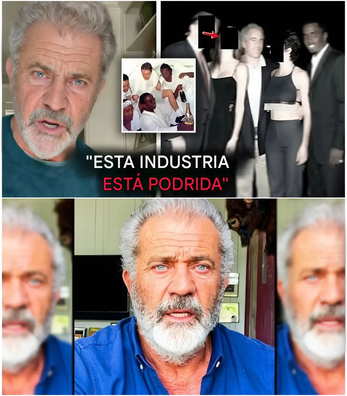 Cover Image for Mel Gibson revela la identidad de los «manipuladores» de Epstein en Hollywood…